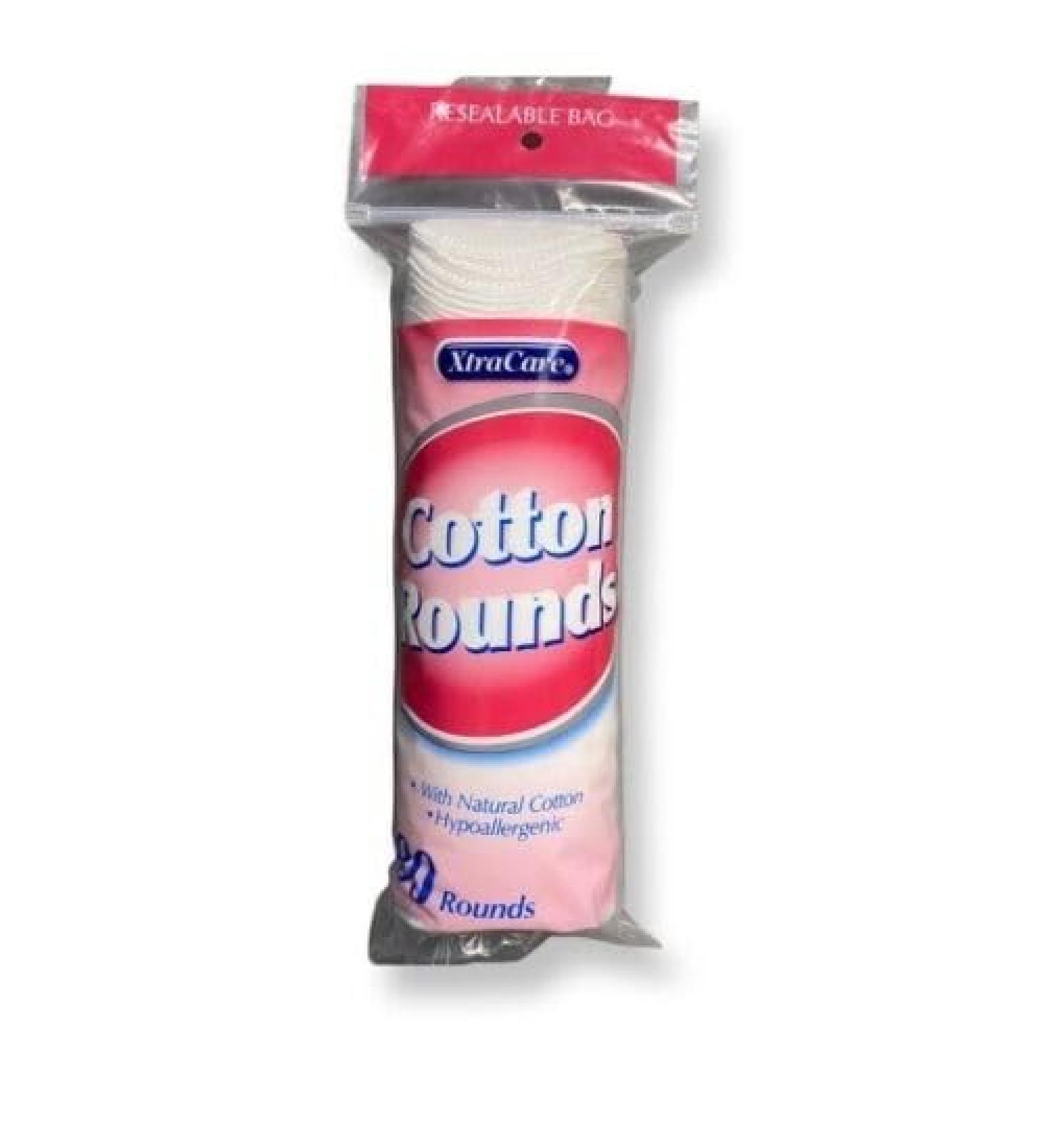XTRACARE Cotton Rounds (80 Rounds)