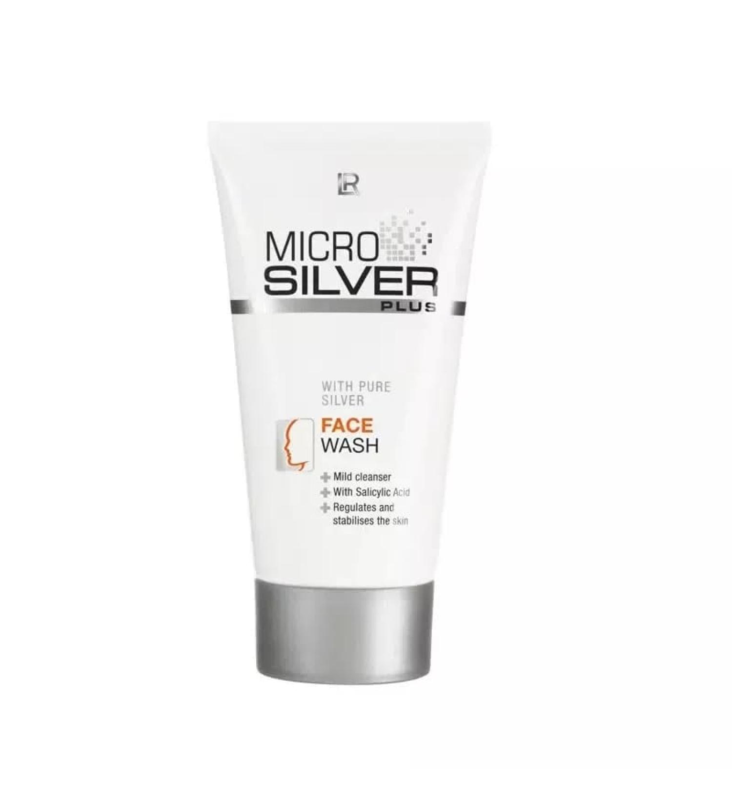 LR Health & Beauty Microsilver Plus Face Wash Pure Silver Deep Pore Cleansing Gel for Fresh Clear Balanced Skin Daily Cleansing Formula for Smooth Skin Women & Men 150 ml / 5 fl.oz