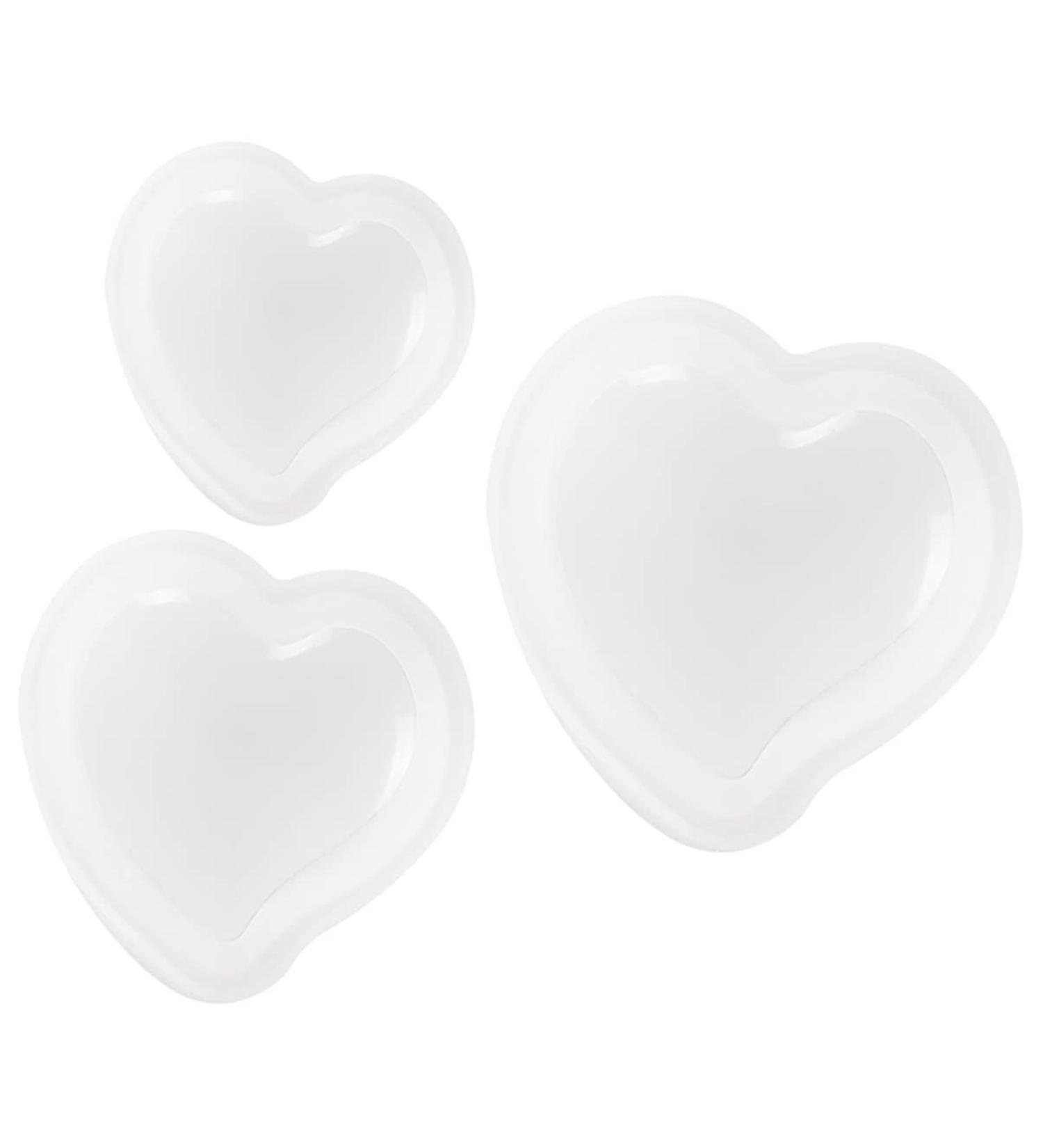Cabilock 3pcs Peach Heart Silicone Mold Molds for Candles Molds for Resin Stencils for Crafts Heart Shape Silicone Resin Heart Chocolate Heart Baking Silicone DIY Mold Decoration Mold White 7.4x6.8cm White - Buy Online on GoSupps.com