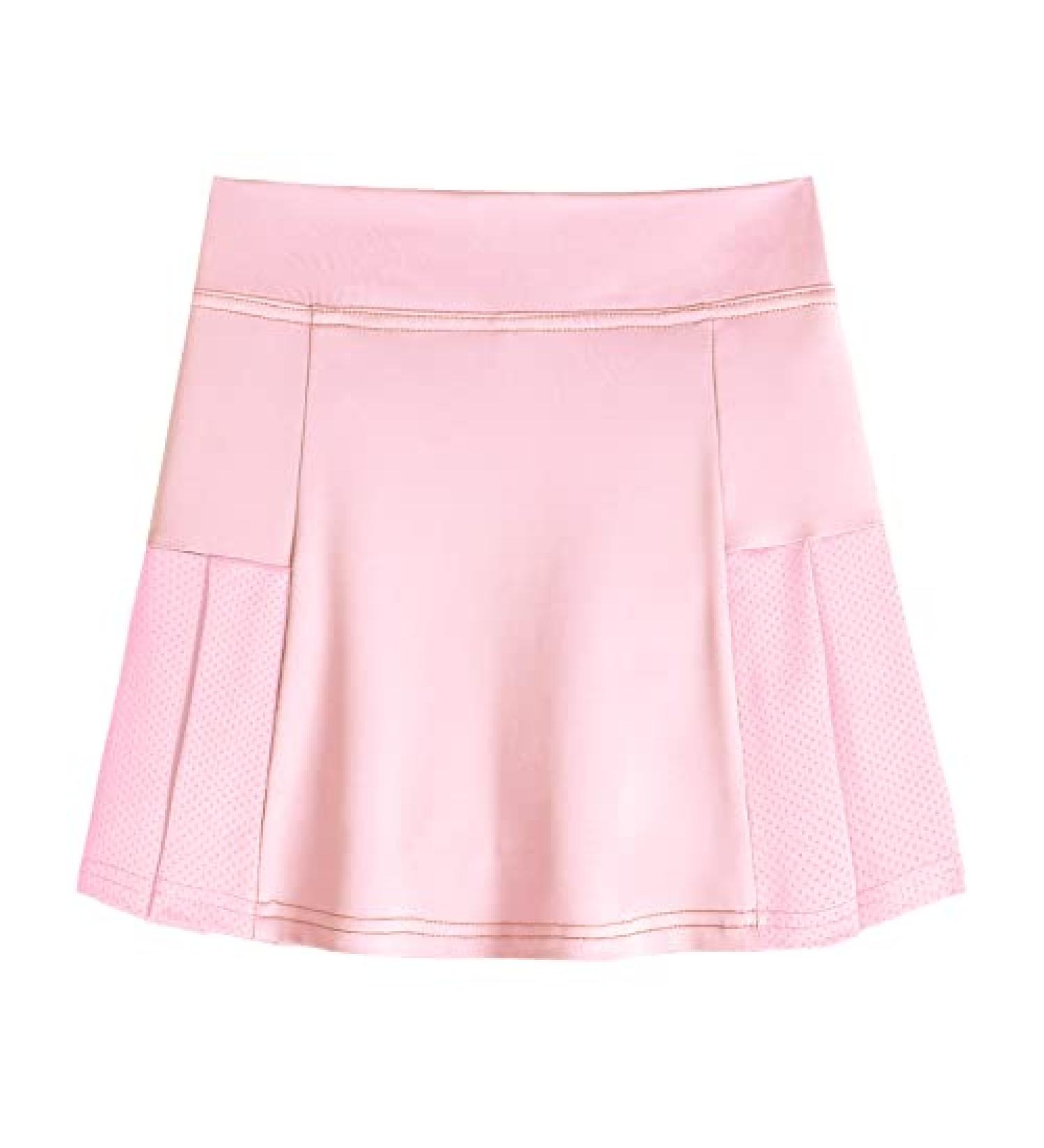 Arshiner Girl's Sport Skirts with Shorts | Athletic Pleated Skort | Light Pink | Size 6-7 Years - Buy Online on GoSupps.com