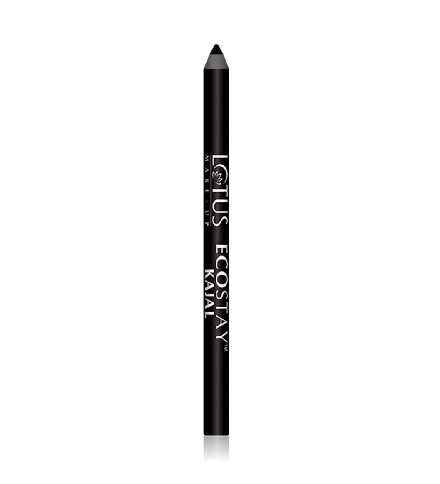 Lotus Herbals Ecostay Kajal 1.2g Black - Long-lasting, Smudge-proof Formula - Buy Online on GoSupps.com