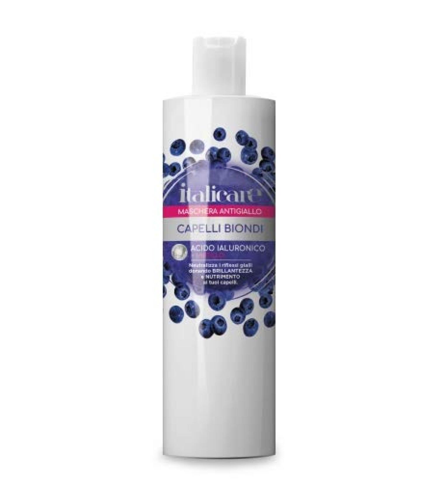 Hyaluronic Acid Blueberry Hair Mask 300ml | Anti-Yellowing for White Gray and Damaged Hair - Buy Online on GoSupps.com