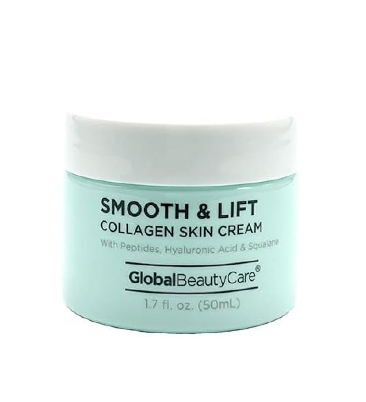 Collagen Skin Cream 1.7 oz with Peptides Hyaluronic Acid and Squalane by GBC