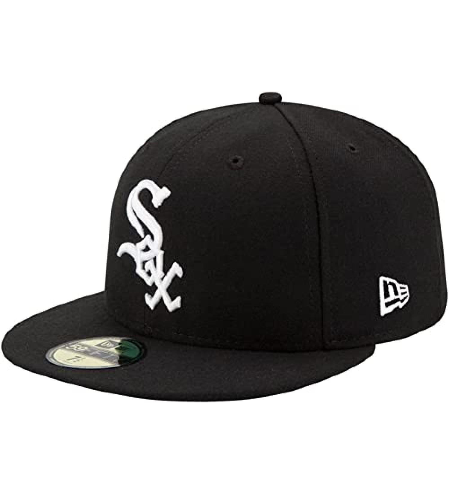 New Era MLB 59FIFTY Chicago White Sox Black Fitted On-Field Cap 7 3/8 - Buy Online on GoSupps.com