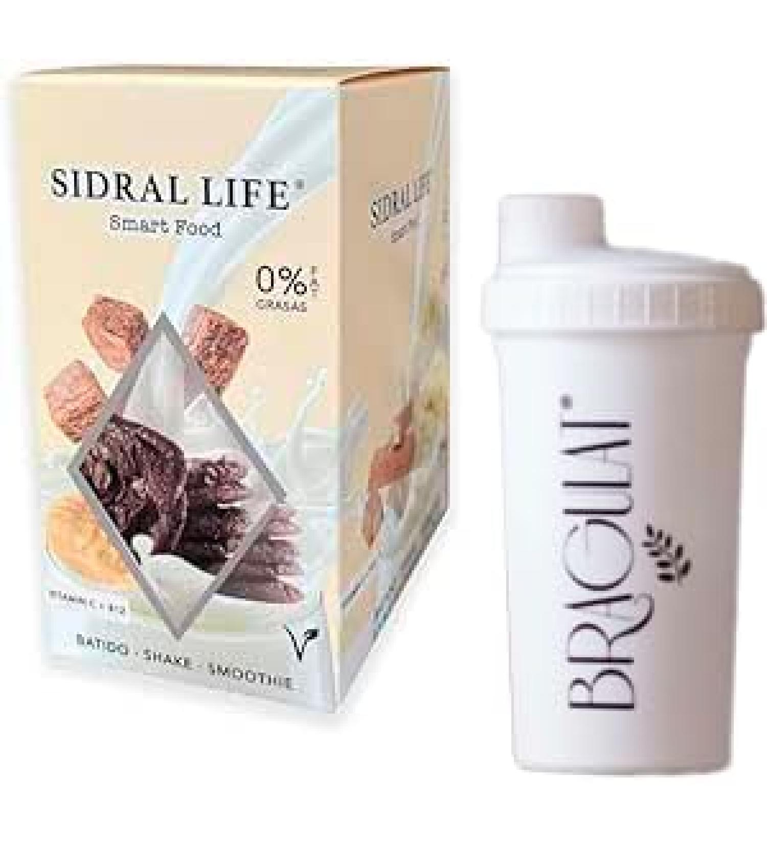  SIDRAL LIFE SIDRAL LIFE - Dulce Mix + Shaker 600 ml - Sweetened drinks and 4 coffee varieties - Instant powdered milk drinks - Sugar-free flavors with vitamins C and B12-B16 - Buy Online on GoSupps.com