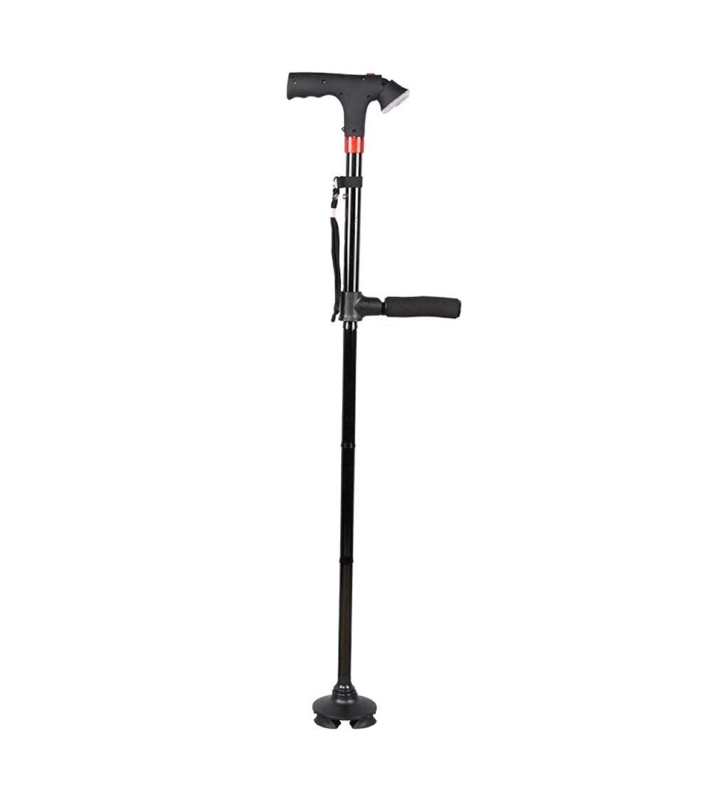Crutches Crutch Walking Stick Aluminum Alloy Double Walking Stick Illuminated Alarm Anti-Skid Stick Wearable Stick Elderly Supplies Elegant - Buy Online on GoSupps.com