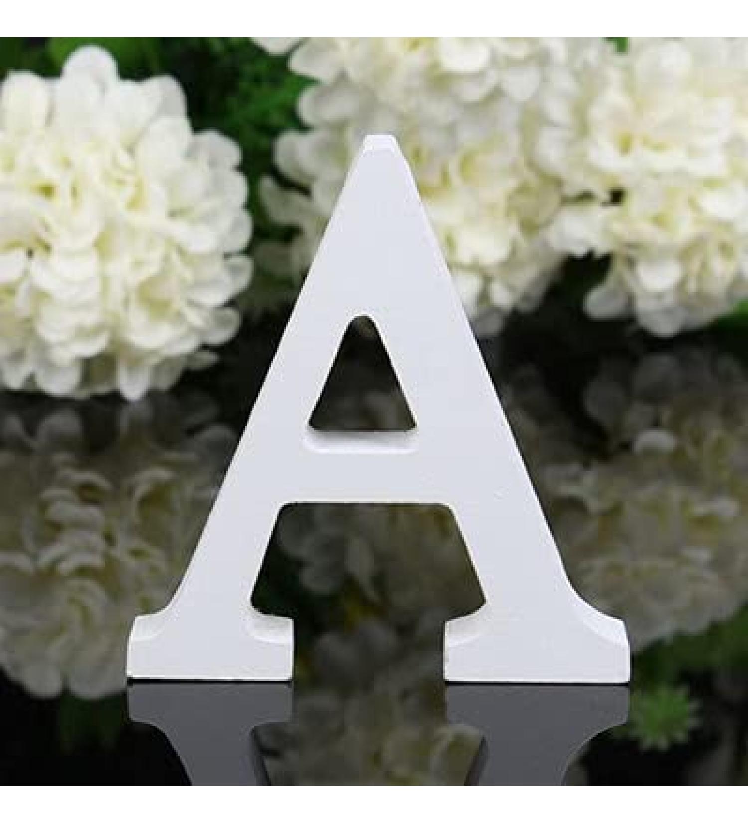 Tianshu Decorative Wood Letters - Alphabet Wall Decor for Kids' Rooms Baby Names & DIY Projects (Letter A) - Buy Online on GoSupps.com
