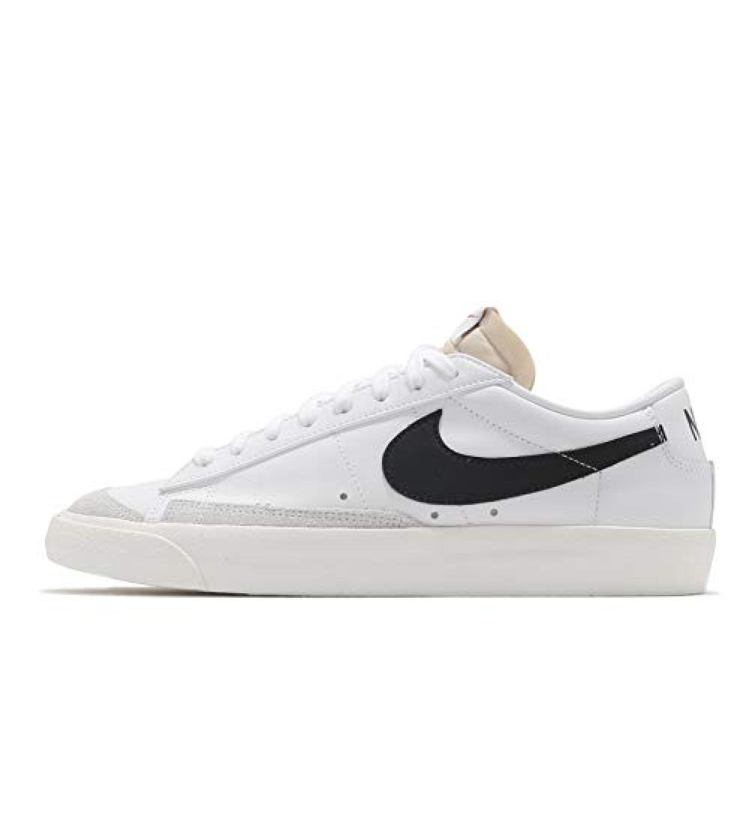Nike Men's Blazer Low '77 Vintage Shoes 10 - White/Black/Sail - Buy Online on GoSupps.com