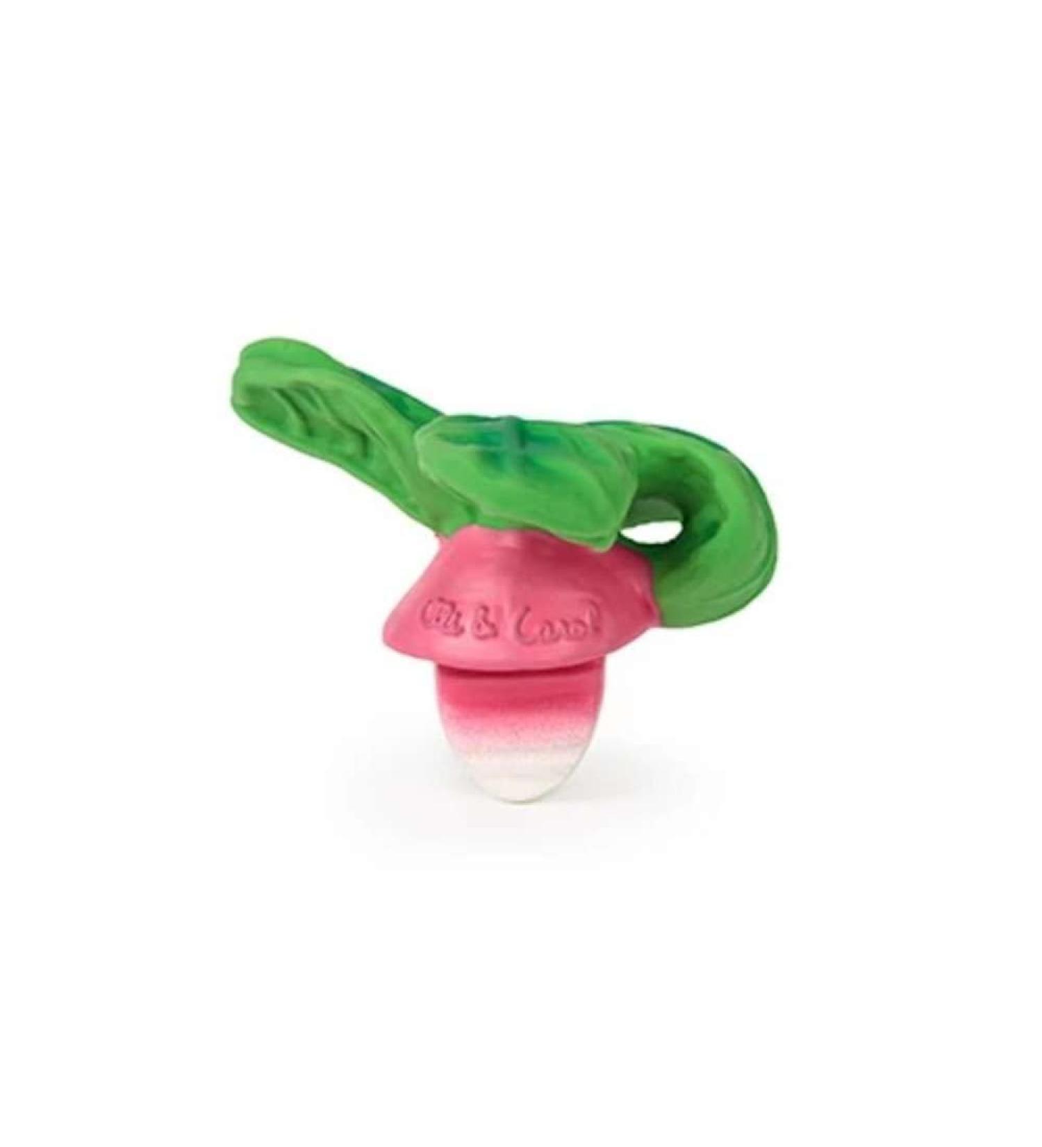 Oli & Carol Natural Rubber Teething Ring - Ramonit the Radish (8 cm) | Safe Baby Toy for International Shipping - Buy Online on GoSupps.com