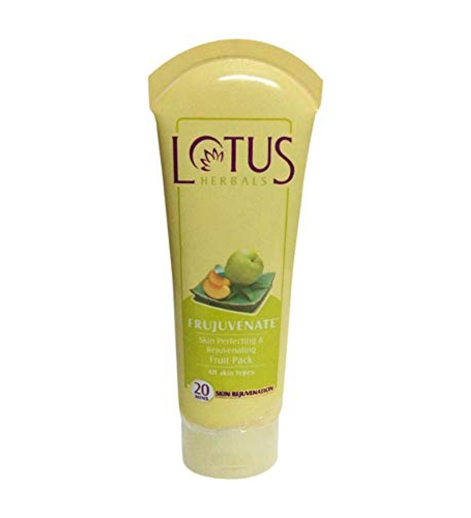 LOTUS HERBALS FRUJUVENATE Skin Perfecting & Rejuvenating FRUIT PACK 120g New - Buy Online on GoSupps.com