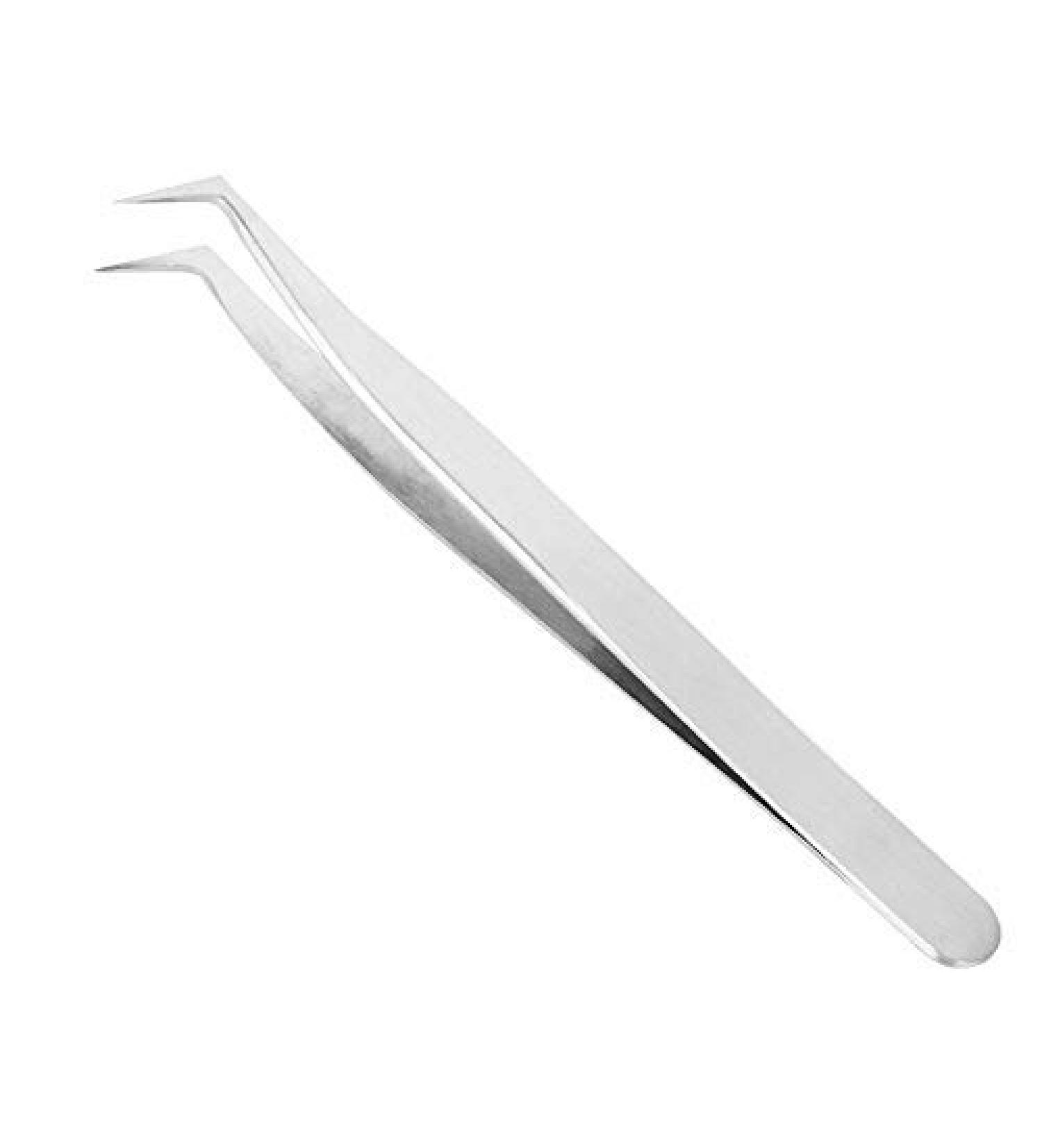 Eyelashes Grafting Tweezers Right Angle Stainless Steel Eyelashes Extension Grafting Picking Tweezers Nippers Silver Durable Anti-allergic Eye Lashes Grafting Makeup Tool - Buy Online on GoSupps.com