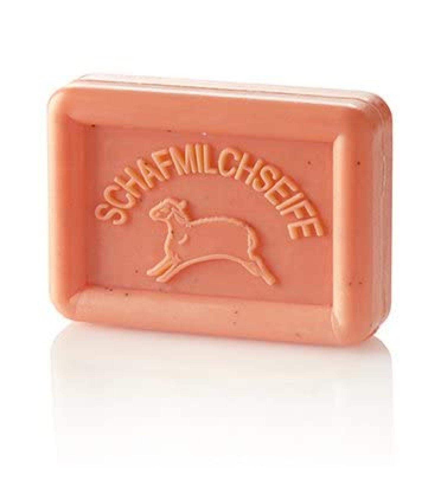 Ovis sheep's milk soap 100g -grapefruite Alge cleaning and care with sheep's milk in pap Packaging / zero waste without microplastic or mineral oil