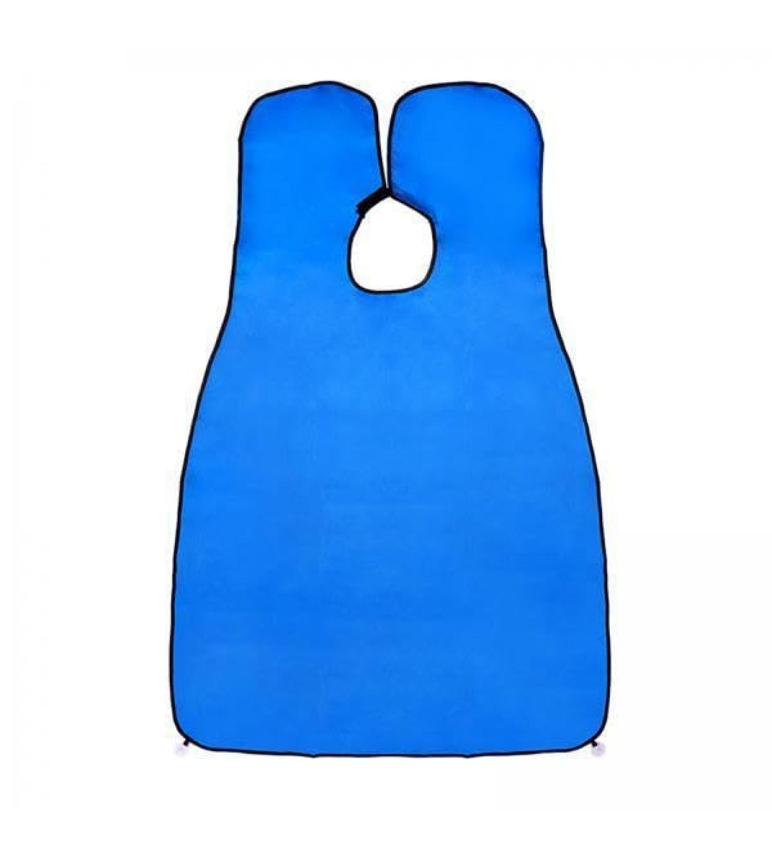 Harilla 3x Bib Apron Hair Catcher - Non-Stick Grooming Cape with 2 Suction Cups - Perfect for Shaving & Haircuts - Blue - Buy Online on GoSupps.com