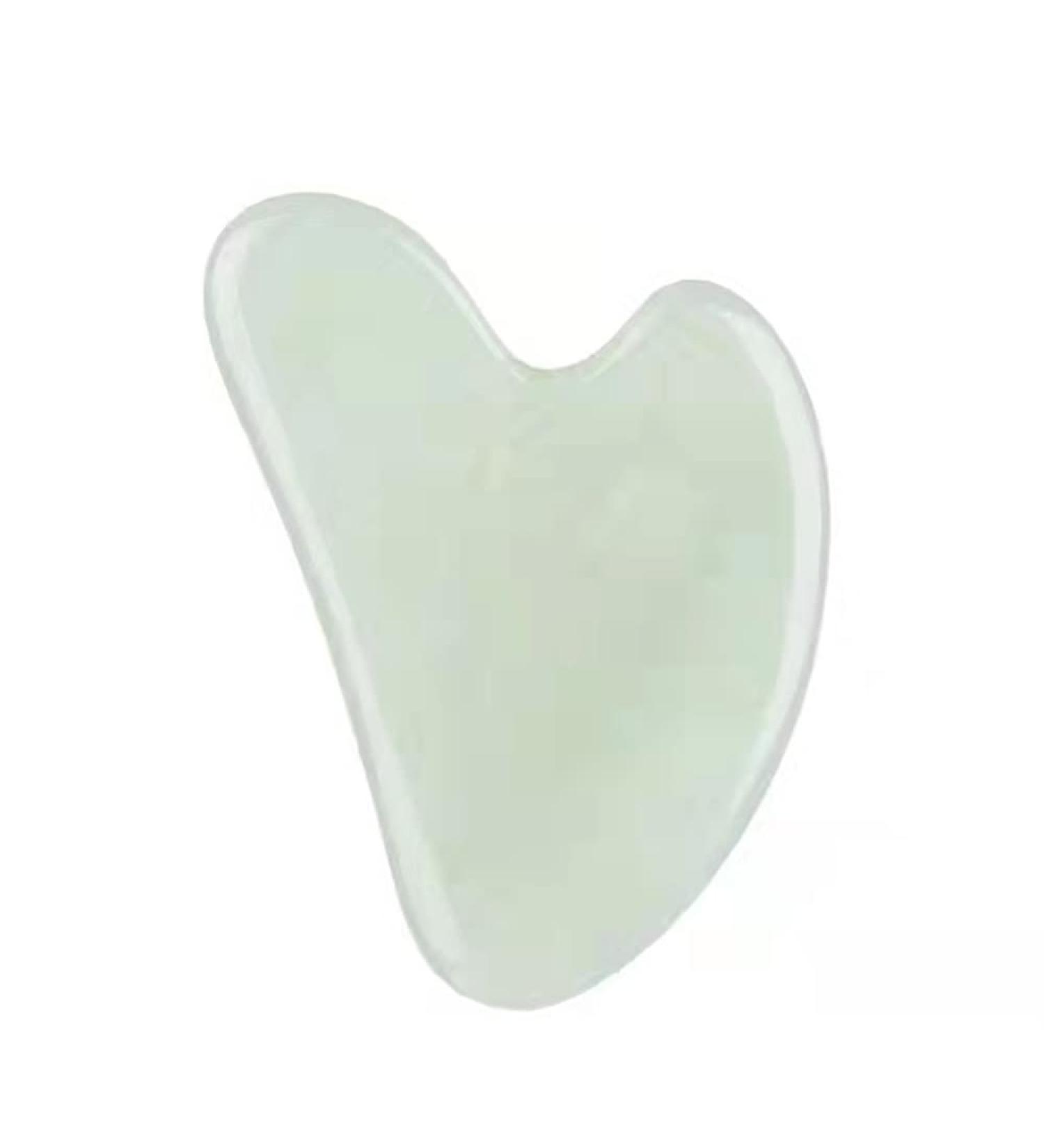 Gua Sha & Jade Roller Set | Quartz Facial Massager for Wrinkles Puffiness & Muscle Tension Relief | Green Skin Care Tools for Women | International Shipping Available - Buy Online on GoSupps.com