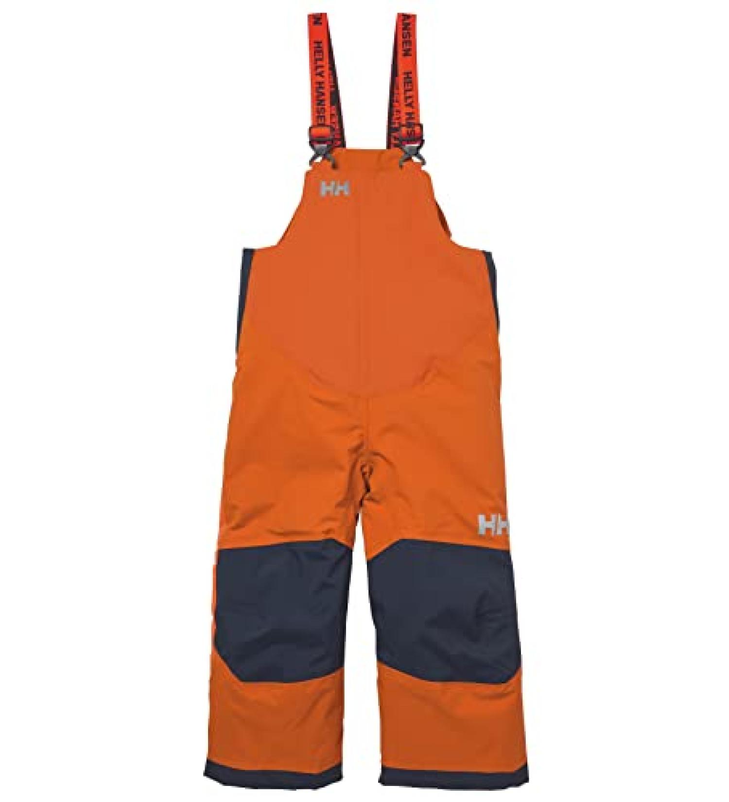 Helly-Hansen unisex-child Kids Rider 2 Insulated Waterproof Windproof Breathable Bib Ski Pants 278 Neon Orange 3