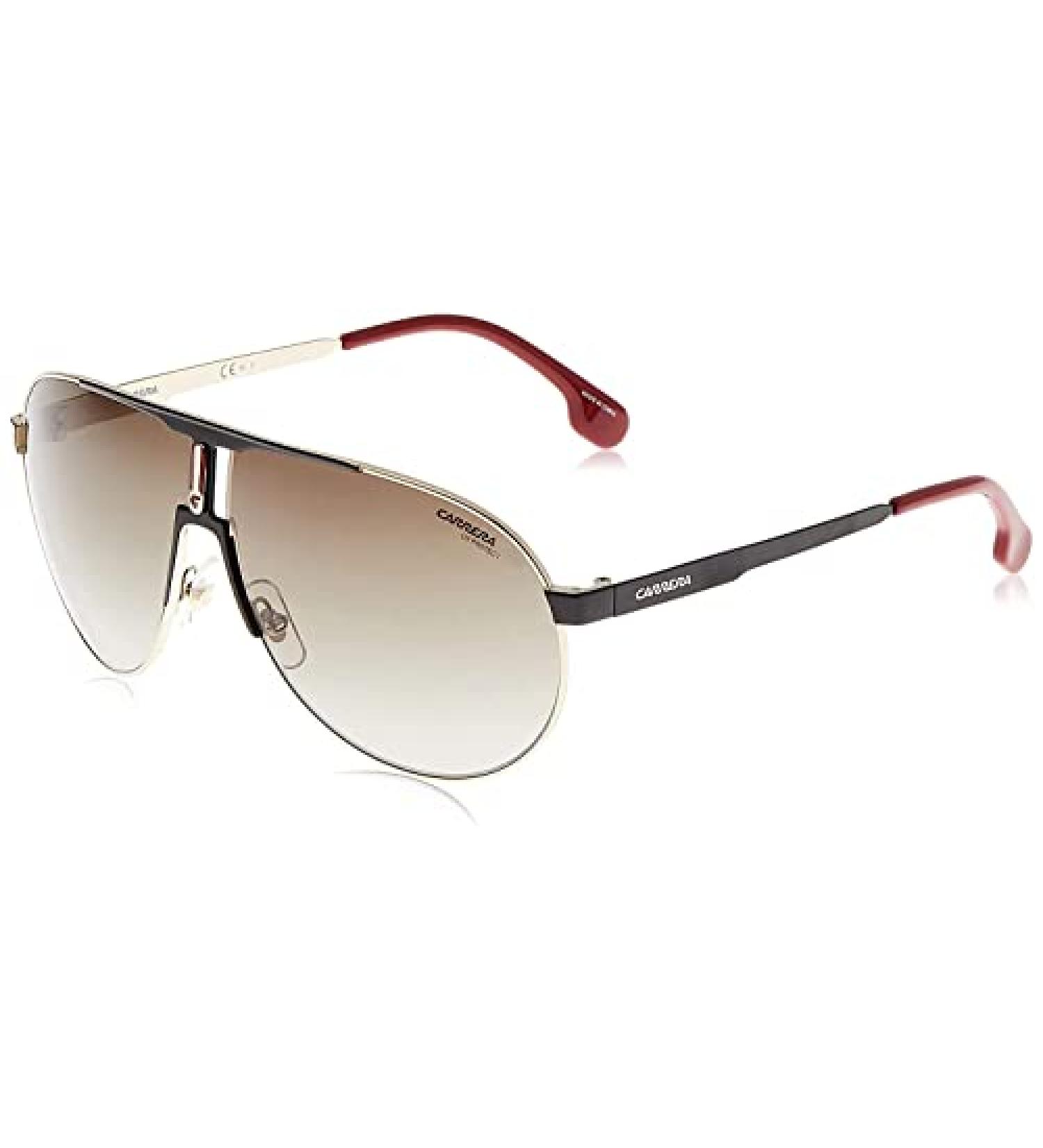Carrera Ca1005/S Men's Pilot Sunglasses Black Gold/Brown Gradient 66mm - Buy Online on GoSupps.com