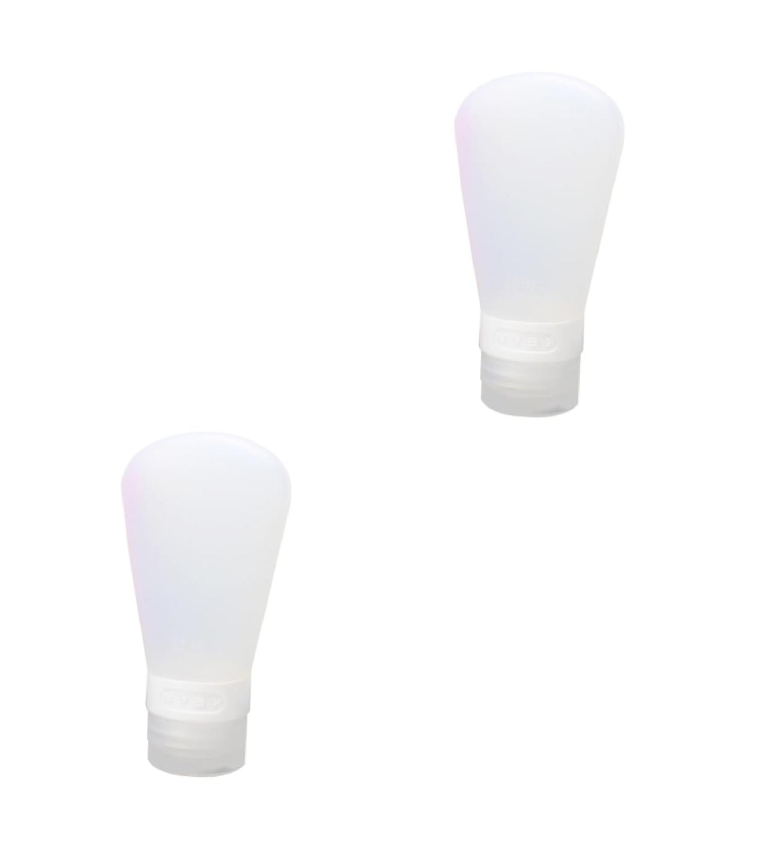 DOITOOL 2pcs Shower Gel Bottles Refillable Bottles Travel Bottle Leak Proof Travel Containers White Whitex2pcs Size 1x2pcs - Buy Online on GoSupps.com