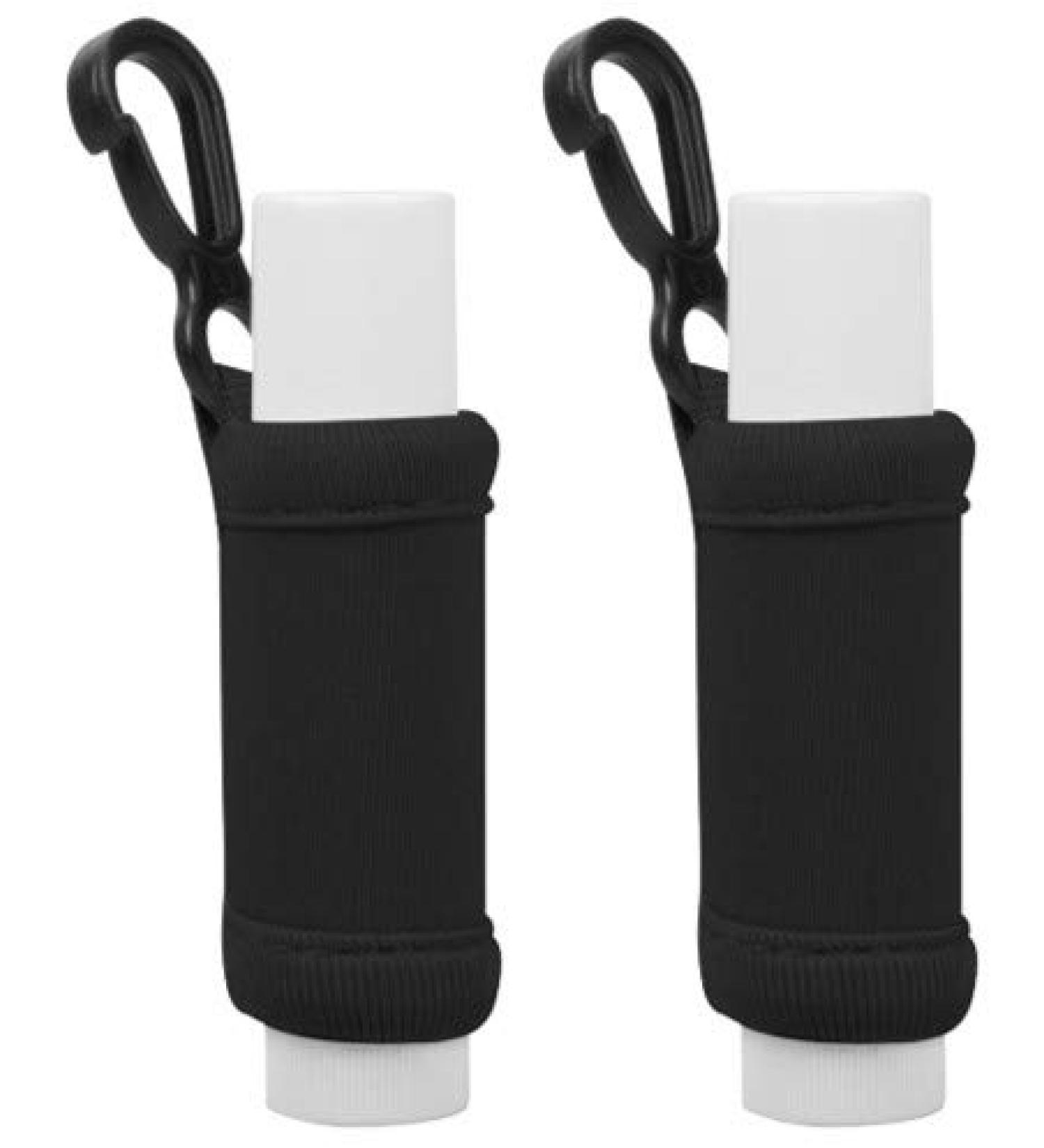 Chapstick Holder Keychain - Premium Neoprene Lip Balm Sleeve (Black 2 Pack) - Key Chain Clip - Perfect for Chap Stick or Lip Gloss - 2 Count - Buy Online on GoSupps.com