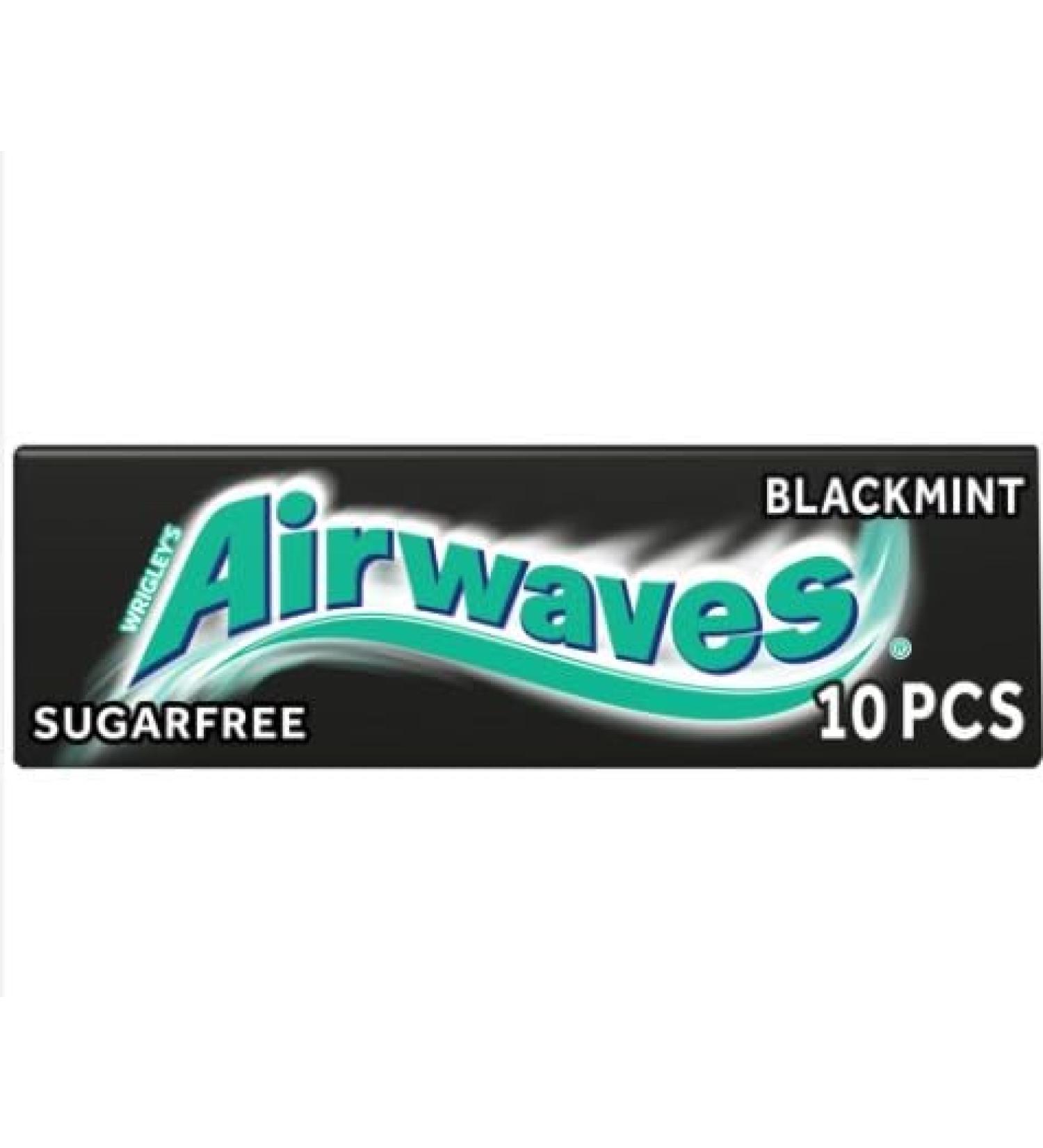 Wrigley's Airwaves Sugarfree Gum - Black Mint (10 per Pack x 5) - Pack of 2 - Buy Online on GoSupps.com