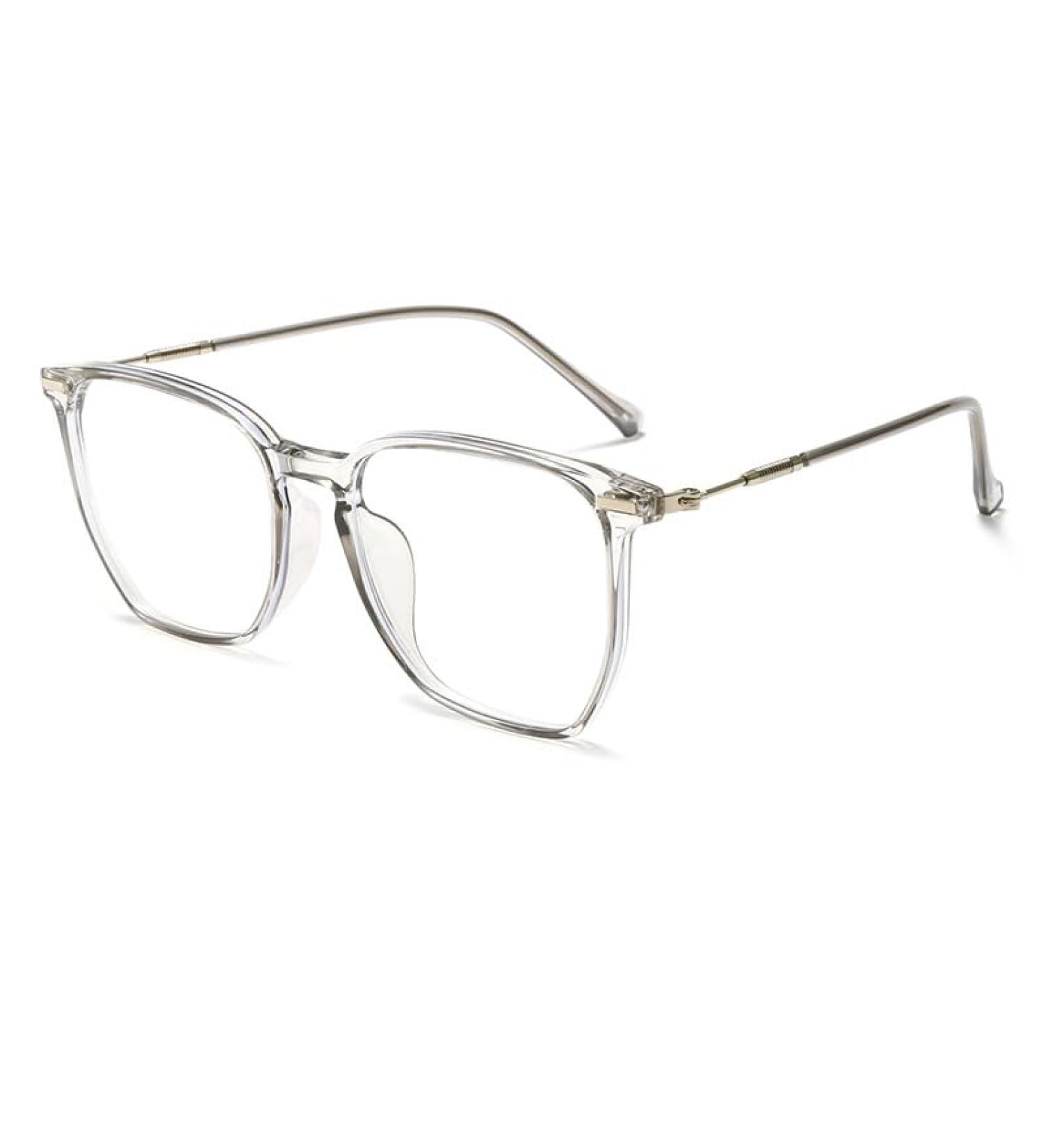 Buy Metal TR90 Square Frame Blue Light Blocking Glasses for Men & Women - UV Protection - Stylish 53mm Reading Glasses - Buy Online on GoSupps.com