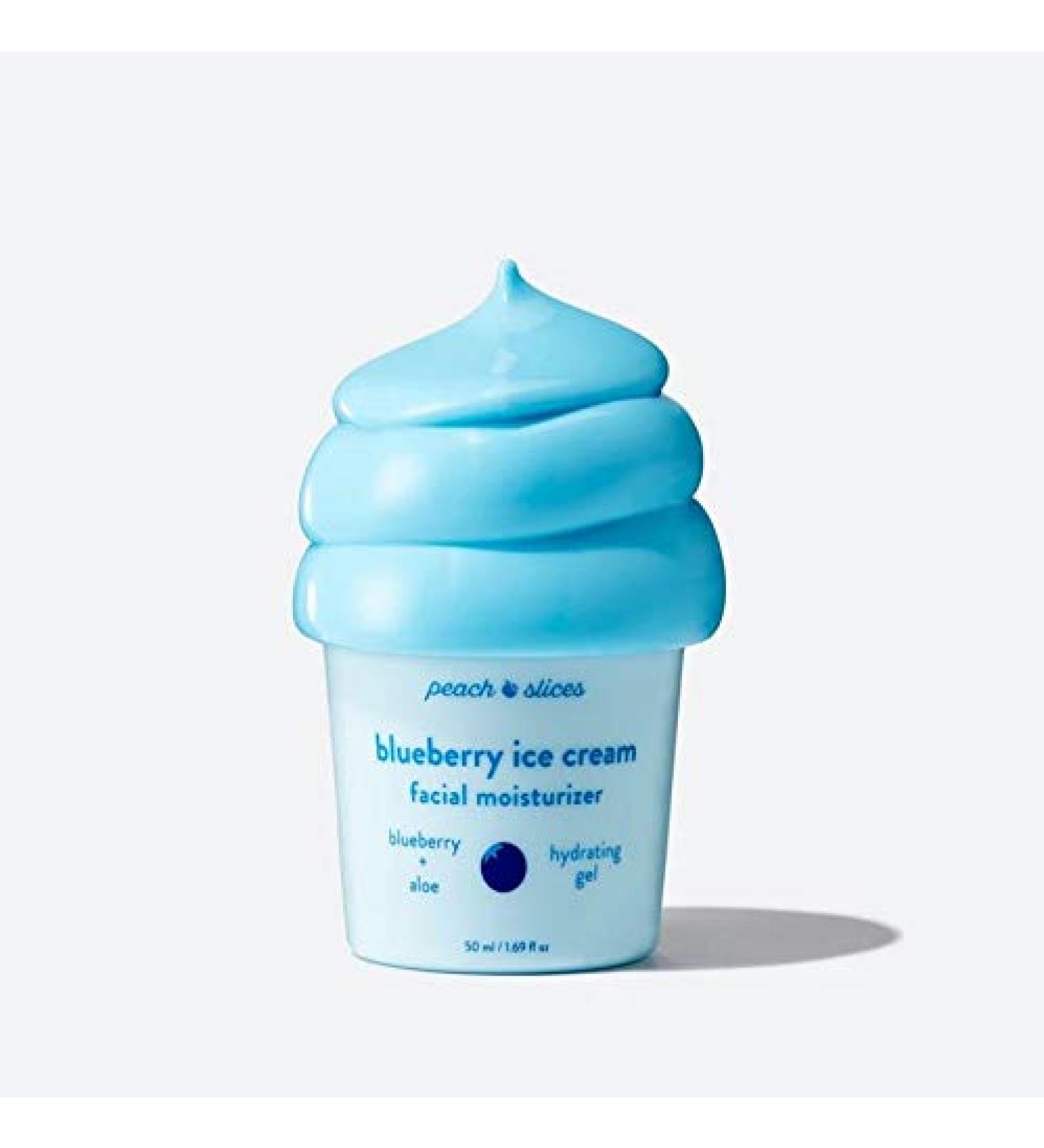 Peach Slices Blueberry Ice Cream Facial Moisturizer Blueberry+aloe - 1.69 fl oz