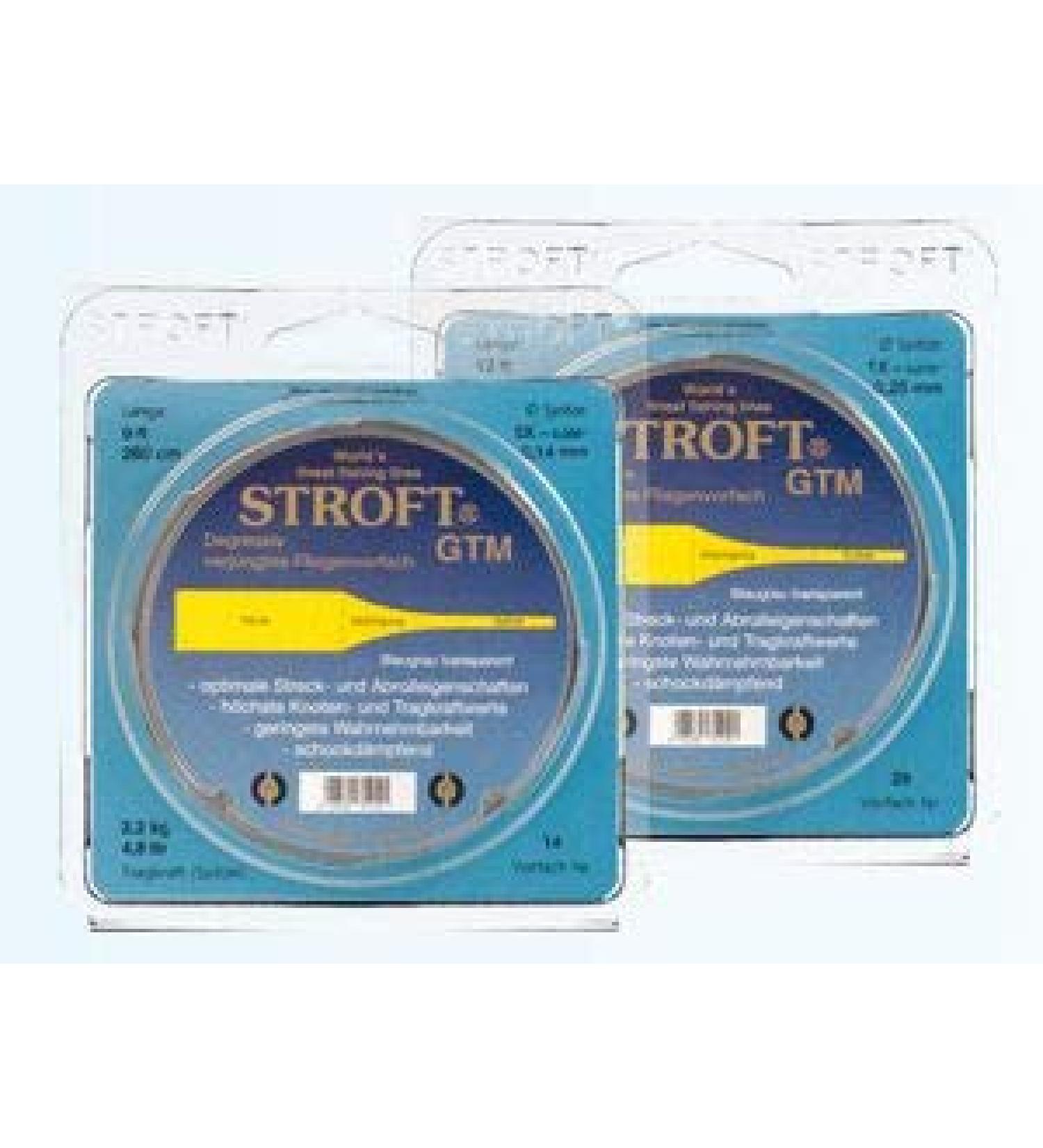 STROFT GTM fly leader drawn leader 7.5ft / 240cm all thicknesses 0.14mm - 5X