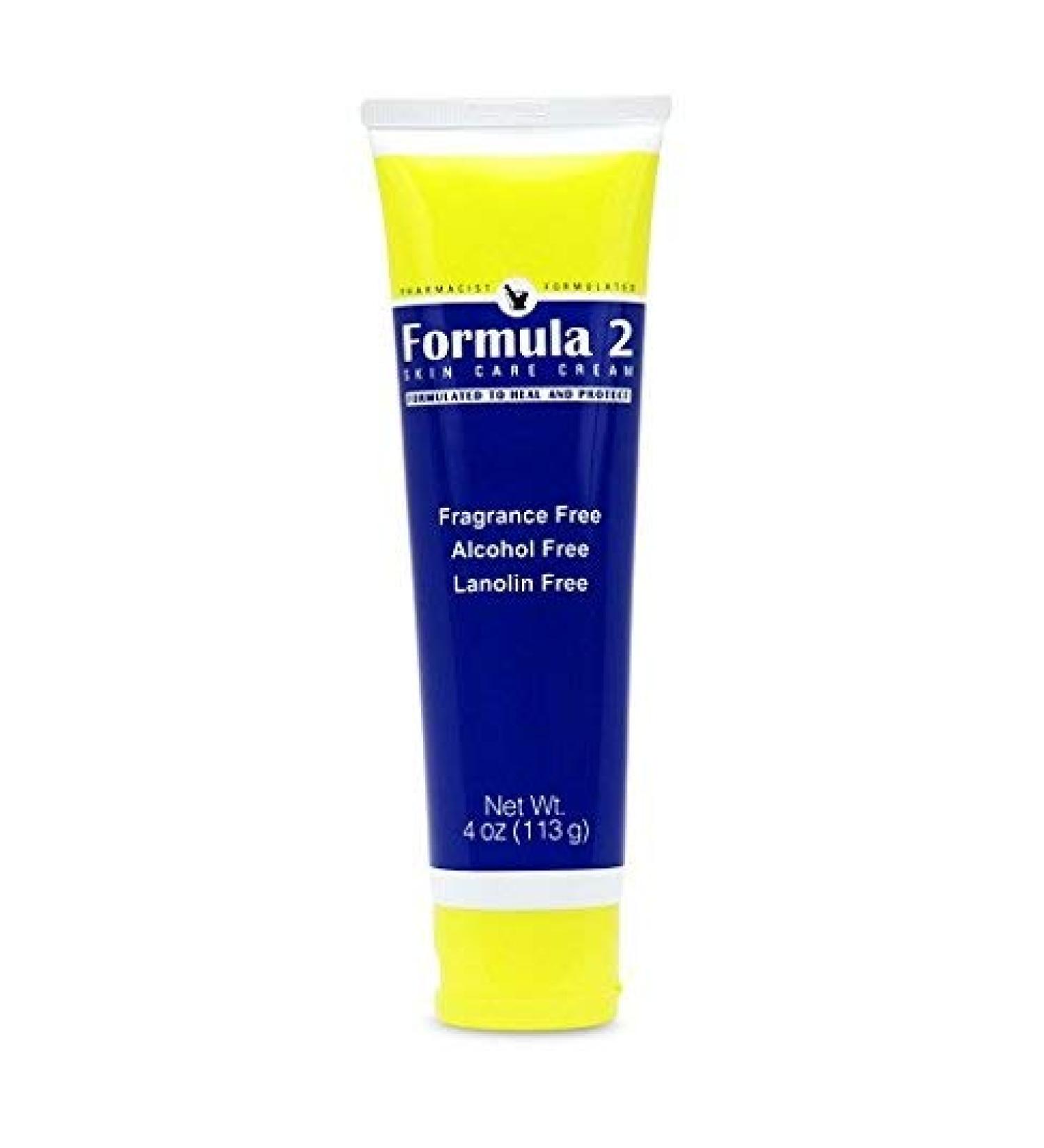 Formula 2 Skin Care Cream - 4 oz. tube Pharmacist Formulated Moisturizer and Barrier Cream - Buy Online on GoSupps.com