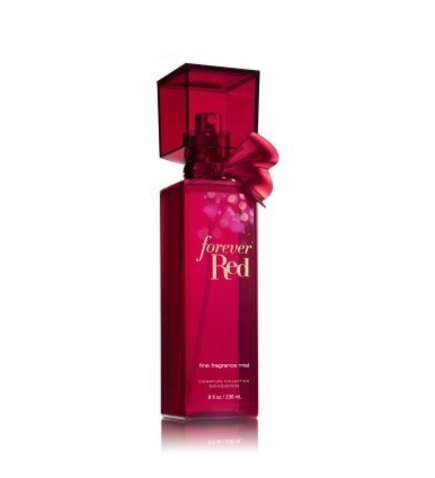 Bath and Body Works Forever Red Fine Fragrance Mist Original Rectangle Packaging with Bow