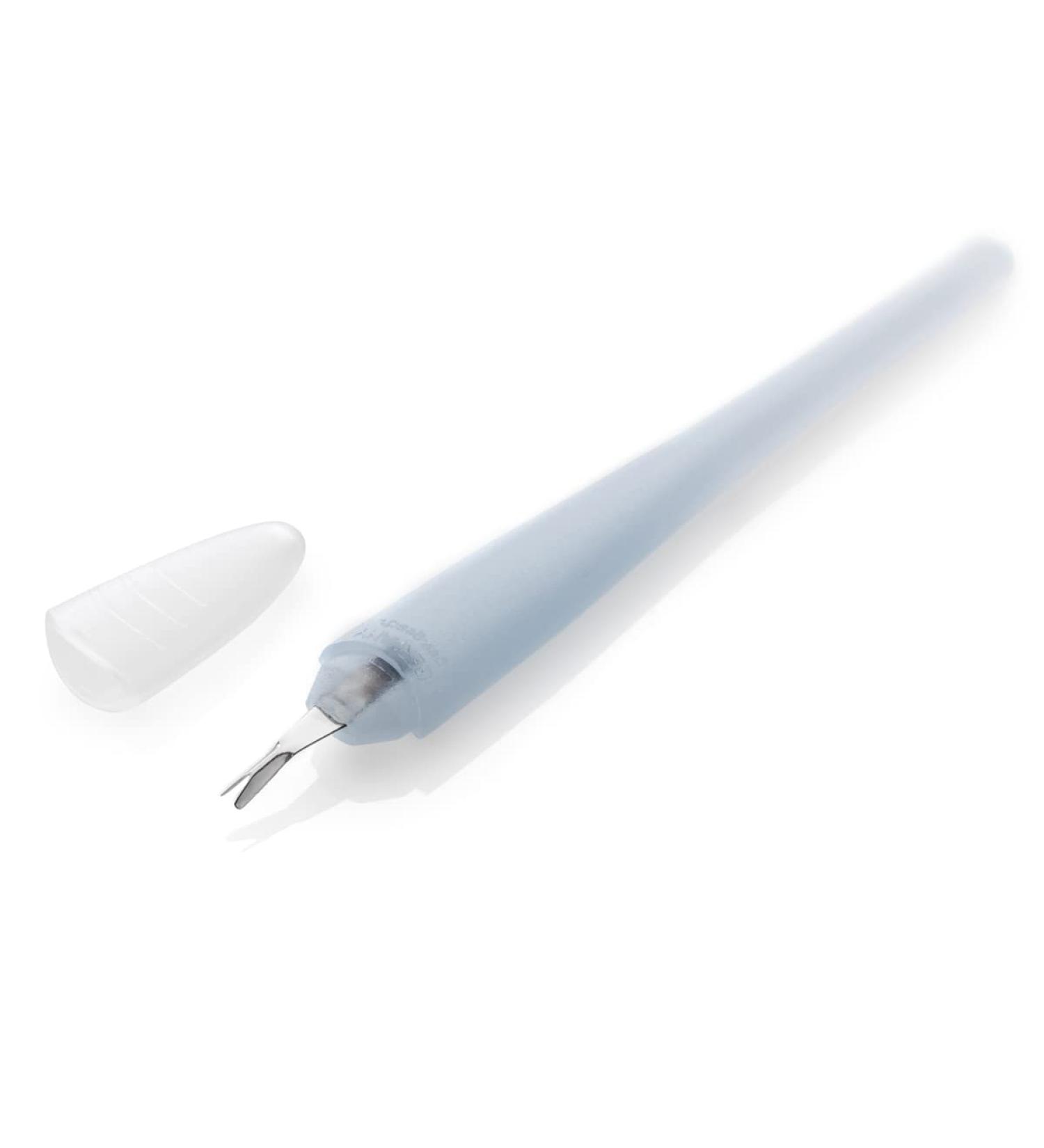 Remos cuticle knife 14 cm stainless steel with plastic handle and protective cap