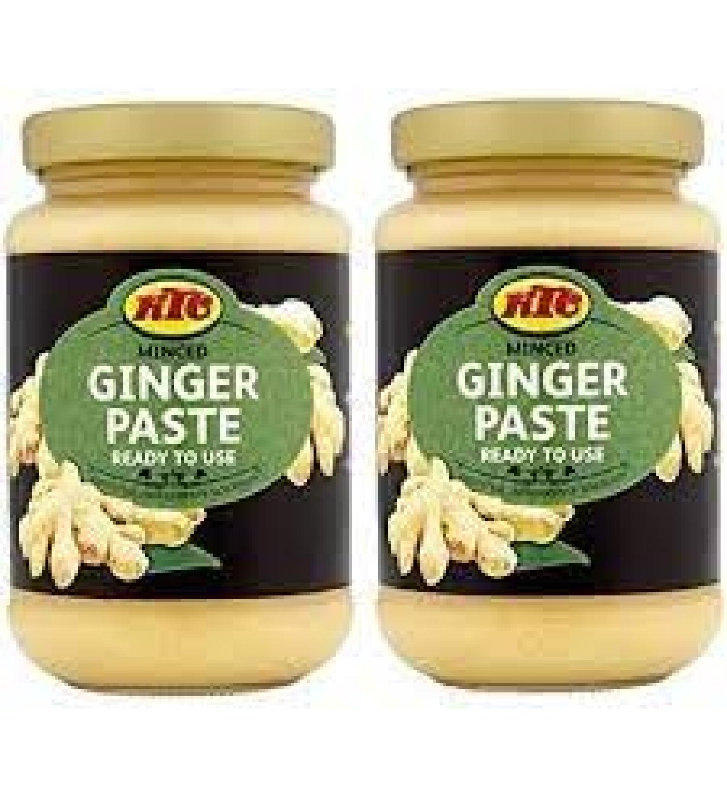 KTC Minced Ginger Paste - Pack of 2 Jars (210g) | Unleash Authentic Taste | Premium Quality Blend | Fresh Convenient and Versatile | True Essence of Ginger - Buy Online on GoSupps.com