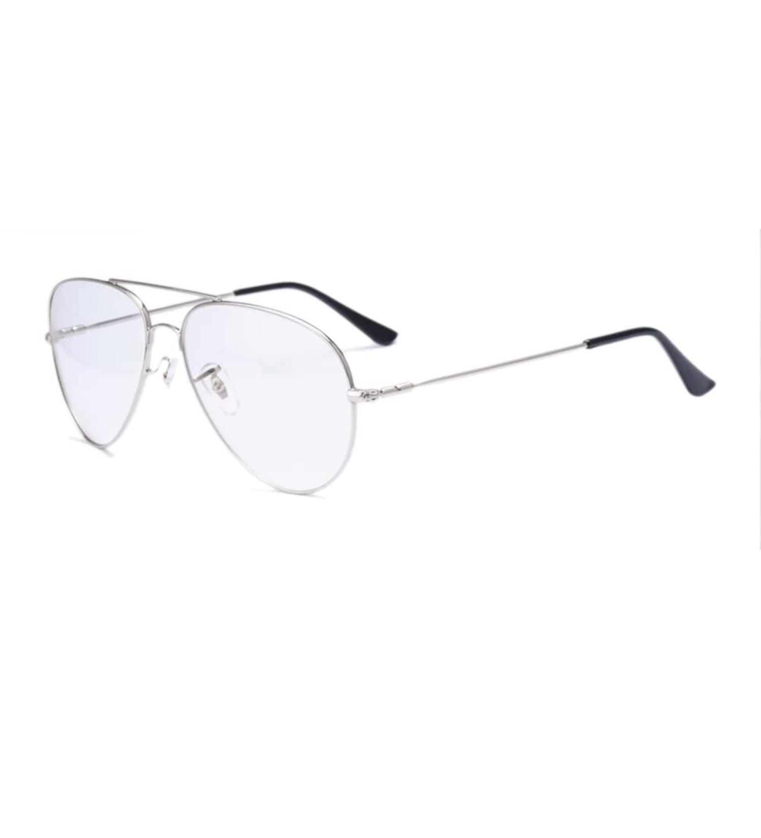 Shop Men s Retro Anti Blue Light HD Glasses - Metal Aircraft Goggles | Diopter +1.0 to +3.0 | Best for Eye Protection - Buy Online on GoSupps.com