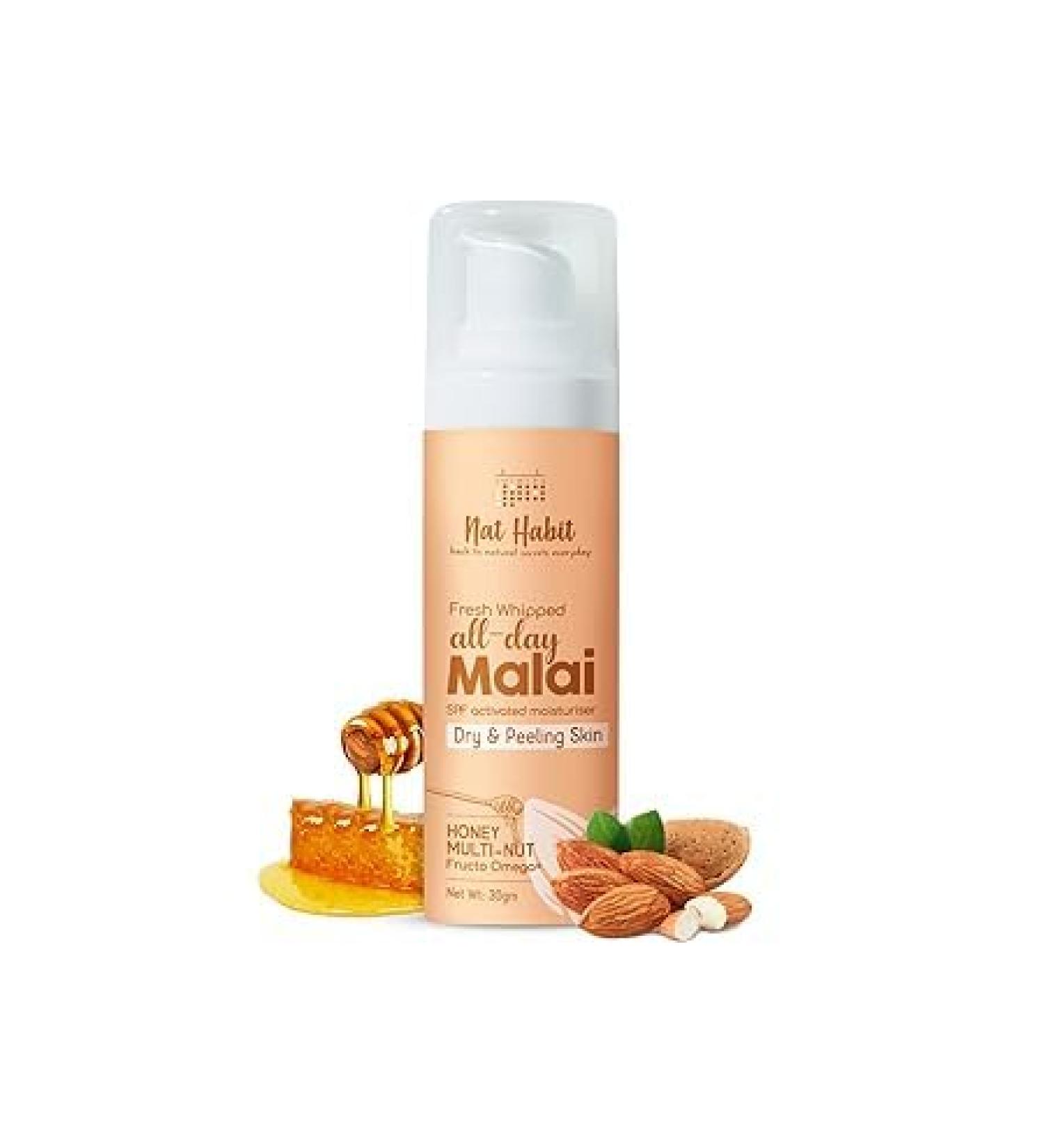 All Day Face Cream - Fresh Whipped Honey Multi-Nut Fructo Omega+ for Deep Moisturization & Skin Barrier Repair (30g) - Best International Shipping - Buy Online on GoSupps.com