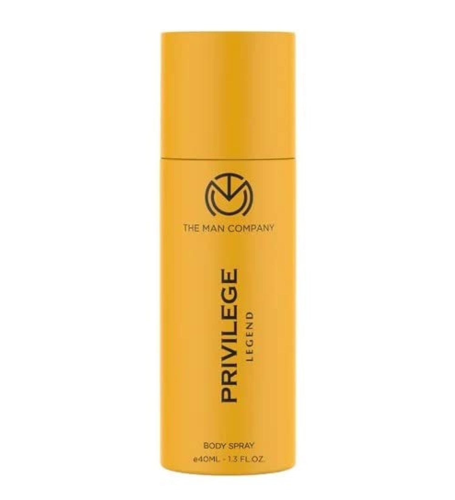 The Man Company Privilege Legend Deodorant for Men - 40 ml | Long-Lasting Premium Body Spray for Everyday Use - Buy Online on GoSupps.com