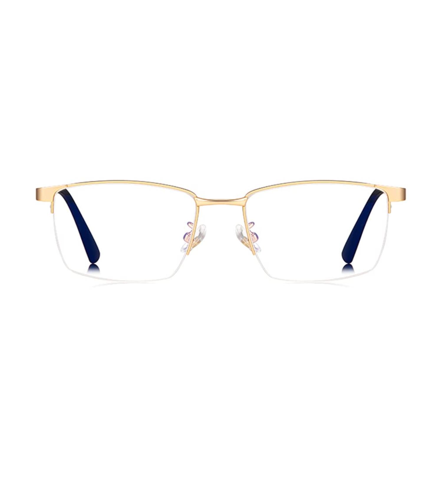 Buy Riccie Men HD Aspherical Anti-Blue Light Glasses | Ultra-Light Reintitan Frame | +2.25 Strength for Office & TV Use - Buy Online on GoSupps.com