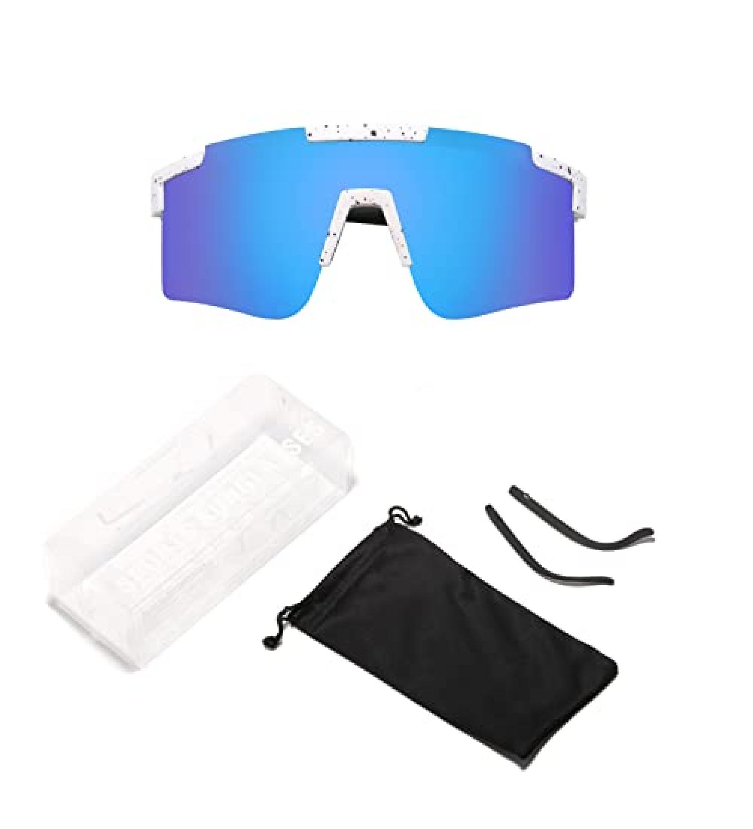 FAST STEP Sports Sunglasses - Unisex Polycarbonate Frame Cycling Glasses | UV400 Protection for Outdoor Activities - Buy Online on GoSupps.com