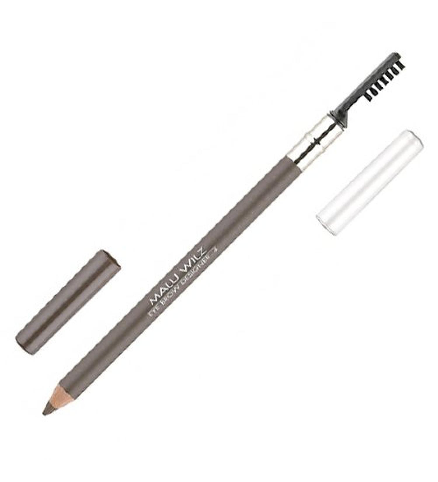 Malu Wilz Eyebrow Designer eyebrow pencil No. 4 Hazelnut - Long -lasting Eyebrow Pencil to define the eyebrows for a natural style Eyebrow Designer 4 Dark Brown Experience