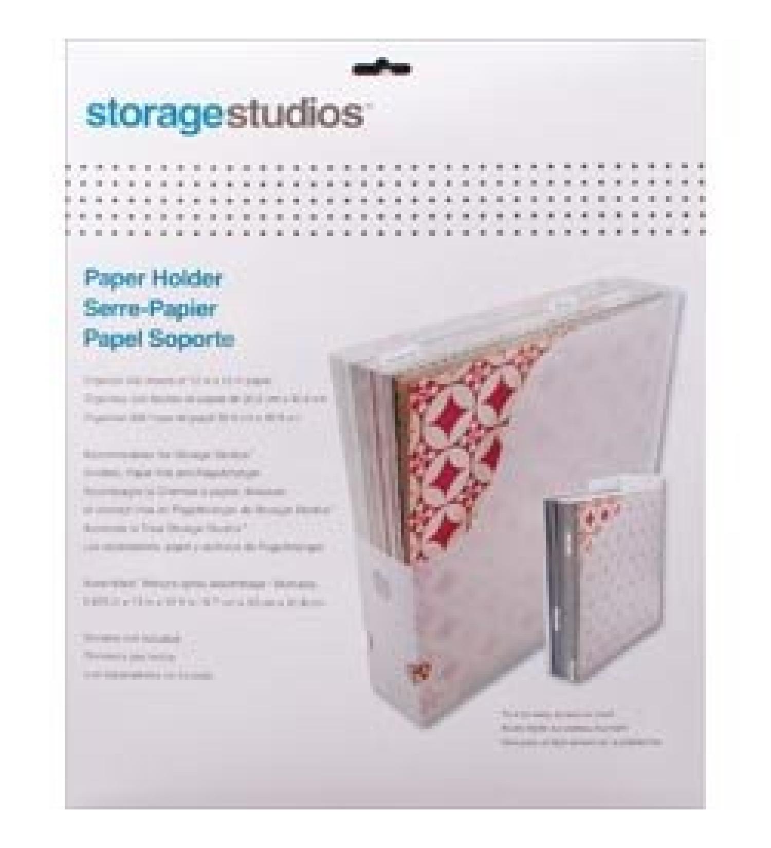 Advantus Crafts (2-Pack) Storage Studios Paper Holder 12.5 inch x 13 inch x 2.625 inch CH92600