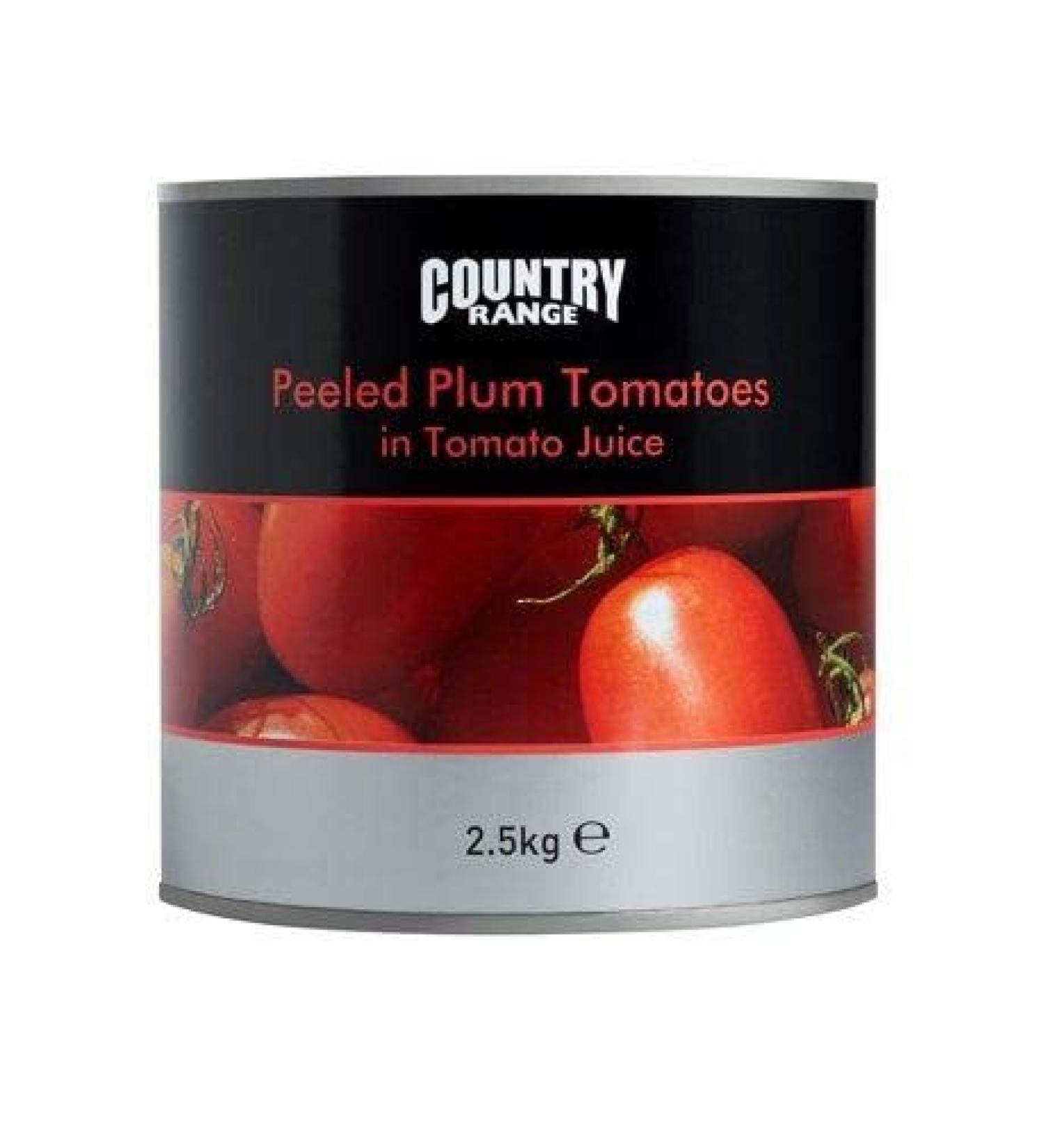 Country Range Peeled Plum Tomatoes 2.5kg