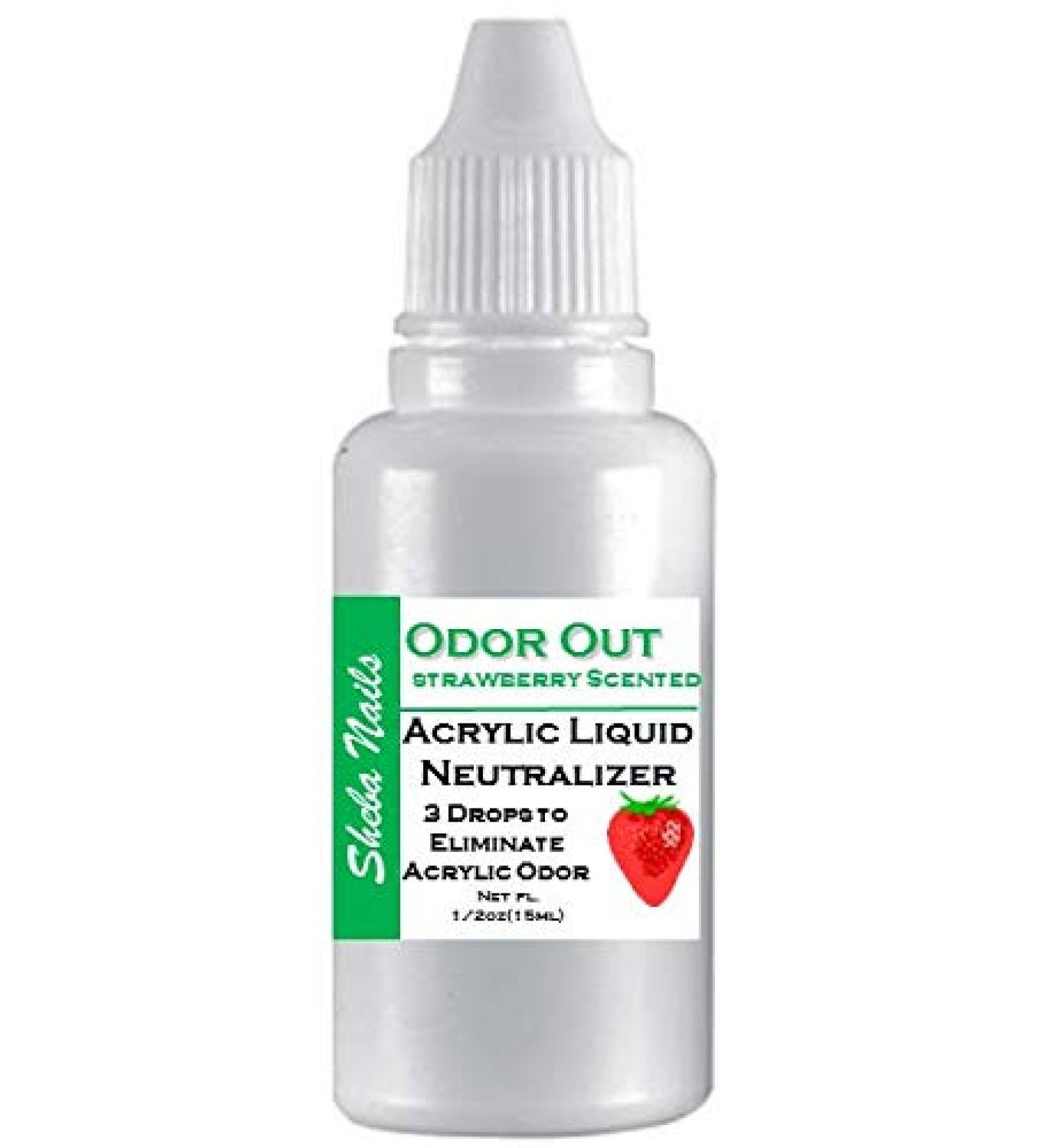 SHEBA NAILS Odor Out Acrylic Liquid Neutralizer 1/2oz - Strawberry Scent | Minimize Monomer Odor for Nail Services - Buy Online on GoSupps.com