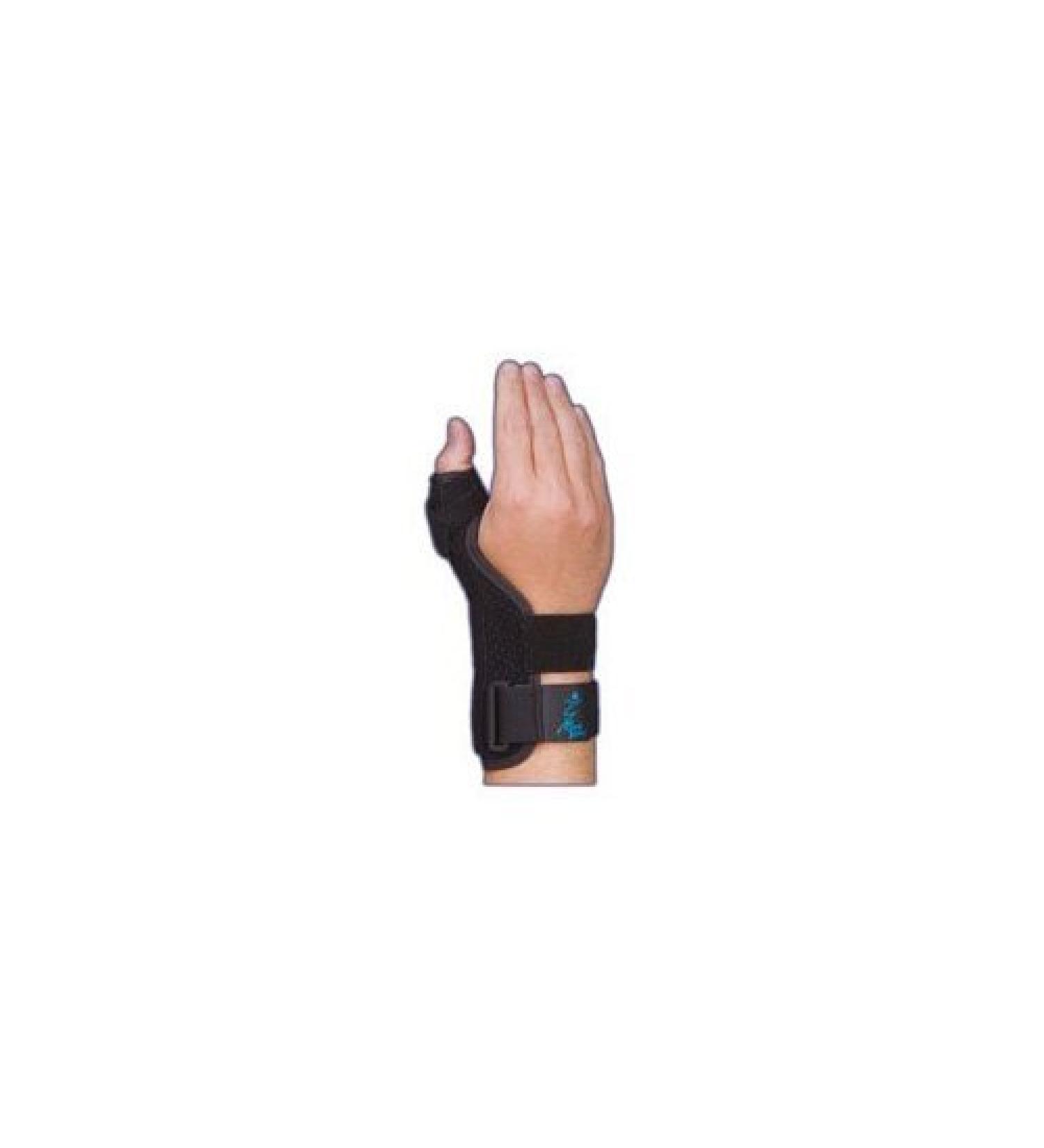 Med Spec Suede Thumb Support malleable aluminum thumb 7.5" Black Universal