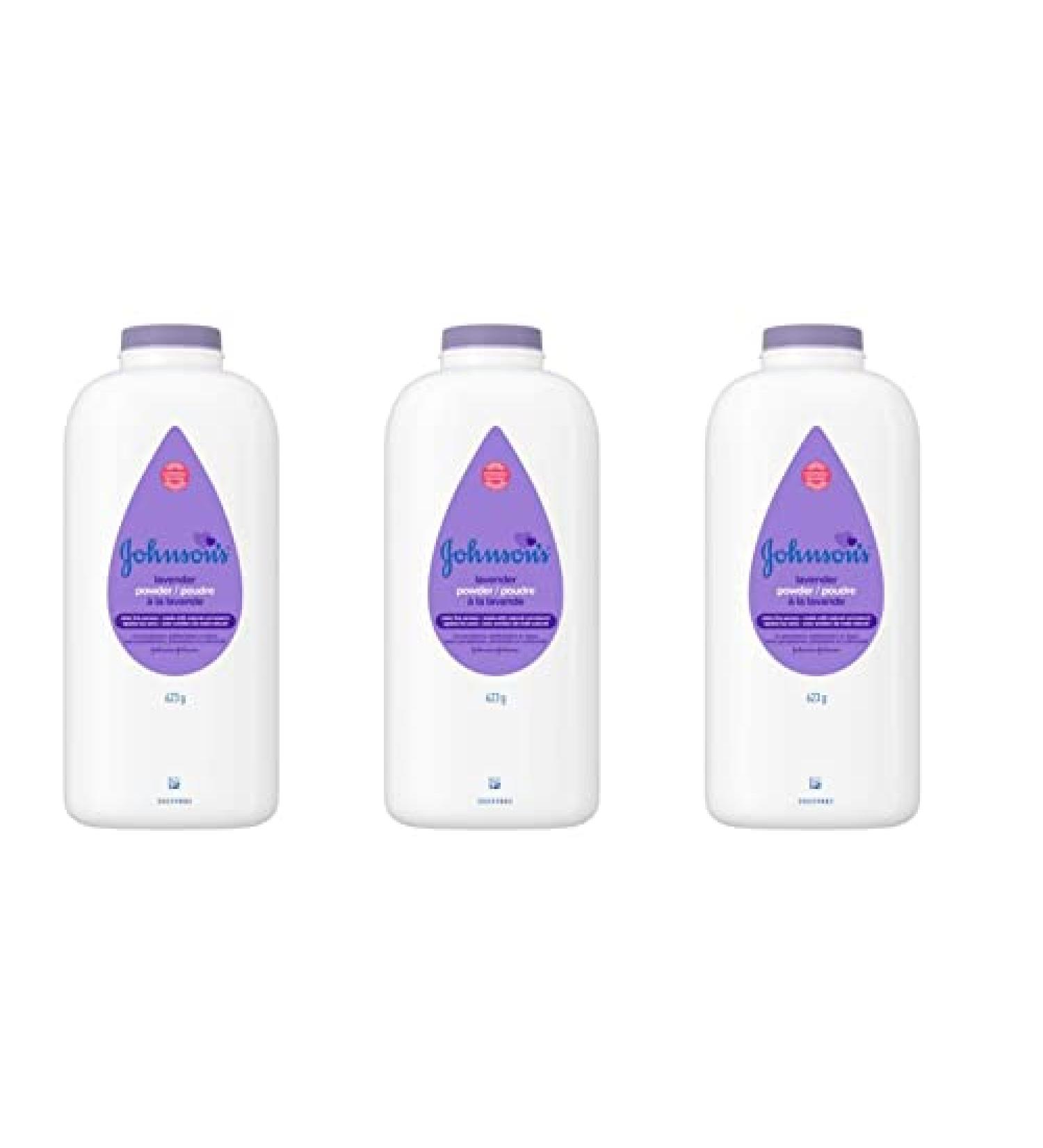 Johnson's Baby Powder Pure Cornstarch Lavender & Chamomile 22 oz (Pack of 3) - Soothing Baby Powder - Buy Online on GoSupps.com