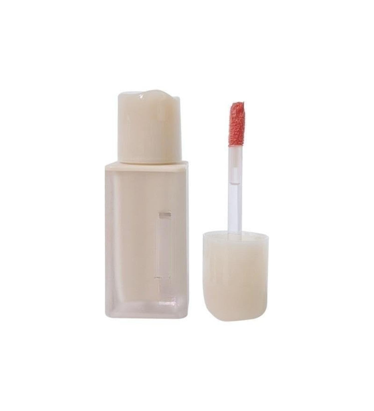 BADALO Velvet Mist Water Mist Lip Mud Soft Silky Matte Vegan White Non-Stick Lip Gloss Lip Glaze Lipstick (Color : 3 Oatmeal Warm Chestnut)