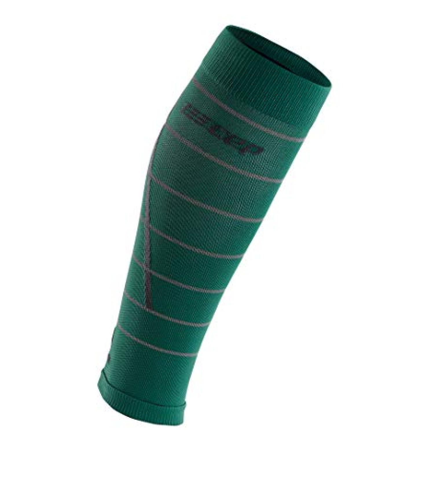 CEP Reflective Green Calf Sleeves - Women II | High Visibility Compression Gear - Buy Online on GoSupps.com