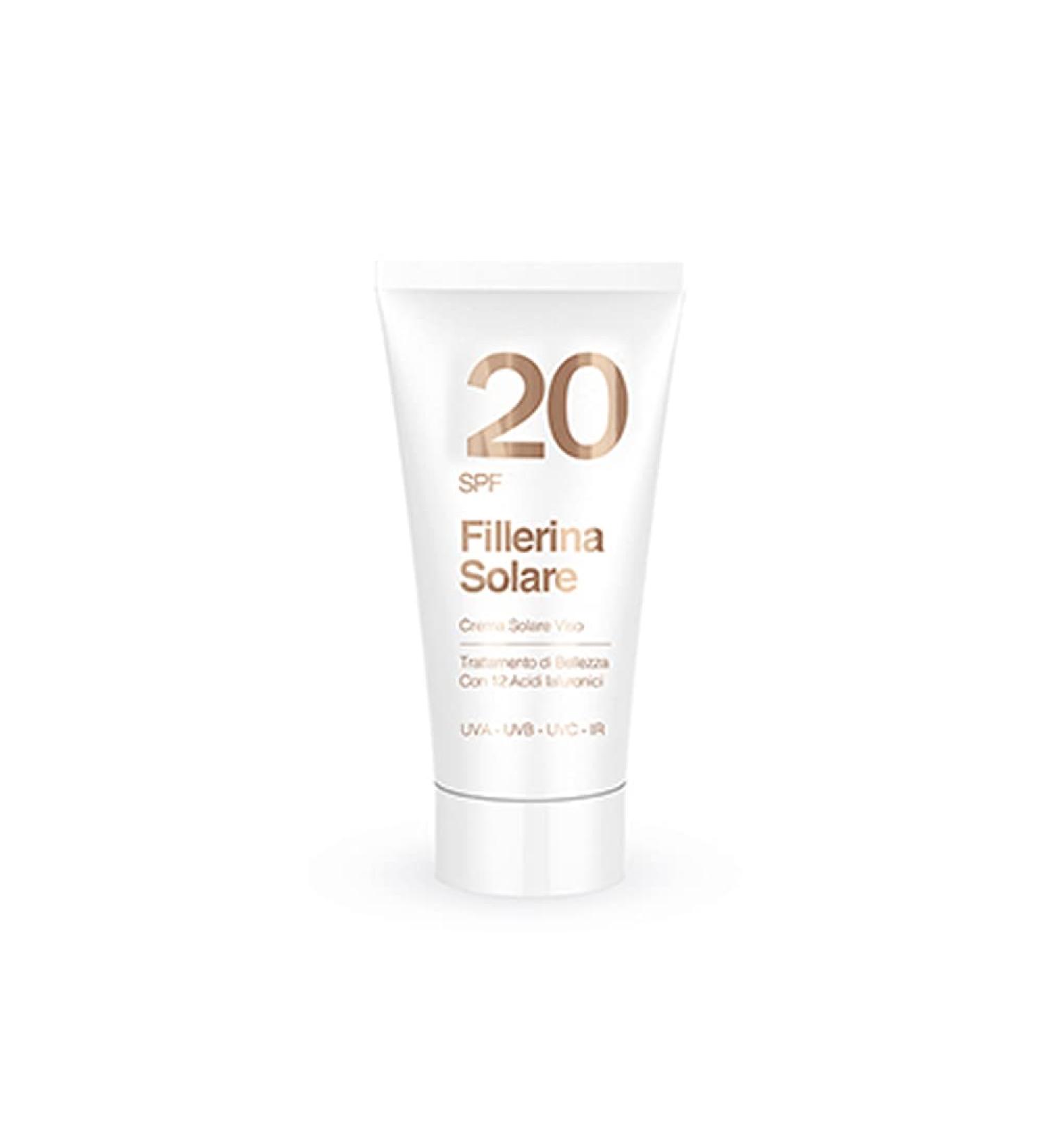 Labo Fillerina Anti-Aging Face Sunscreen, Medium Protection, Anti-Aging Face Sunscreen SFP 20, 50 ml