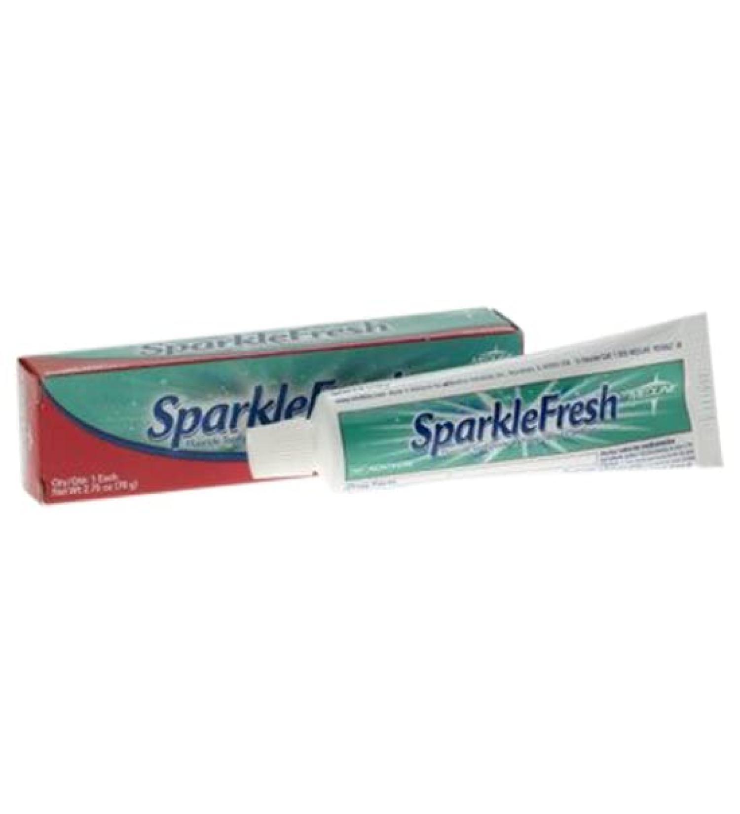 Medline SparkleFresh Fluoride Toothpaste  Mint Flavor  2.75 oz