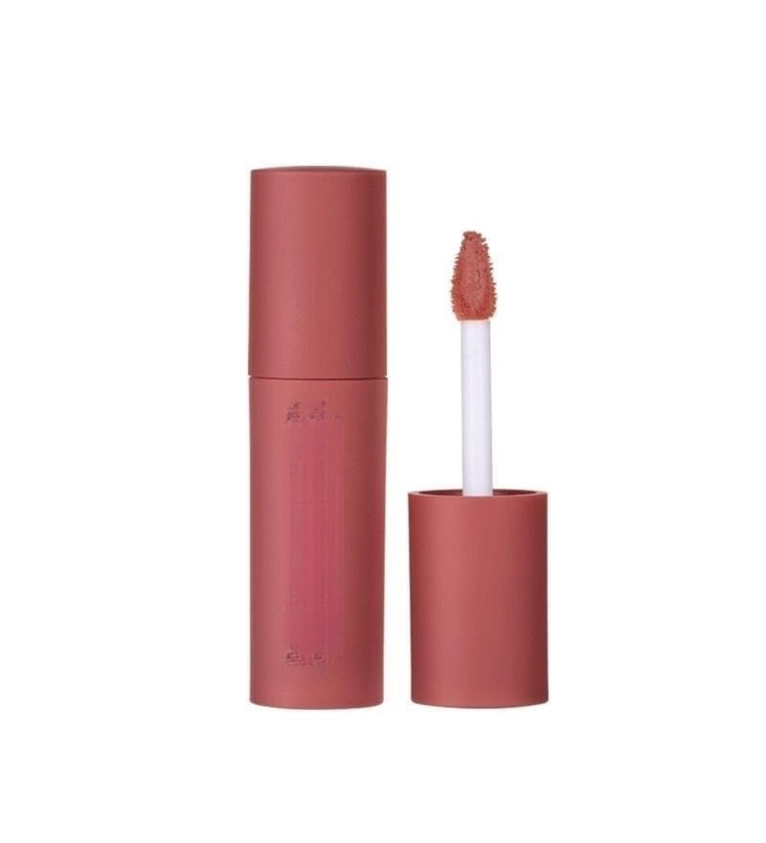 BADALO Velvet Mist Water Mist Lip Mud Soft Silky Matte Vegan White Non-stick Lip Gloss Lip Glaze Lipstick (Color : 3huaxintomato)