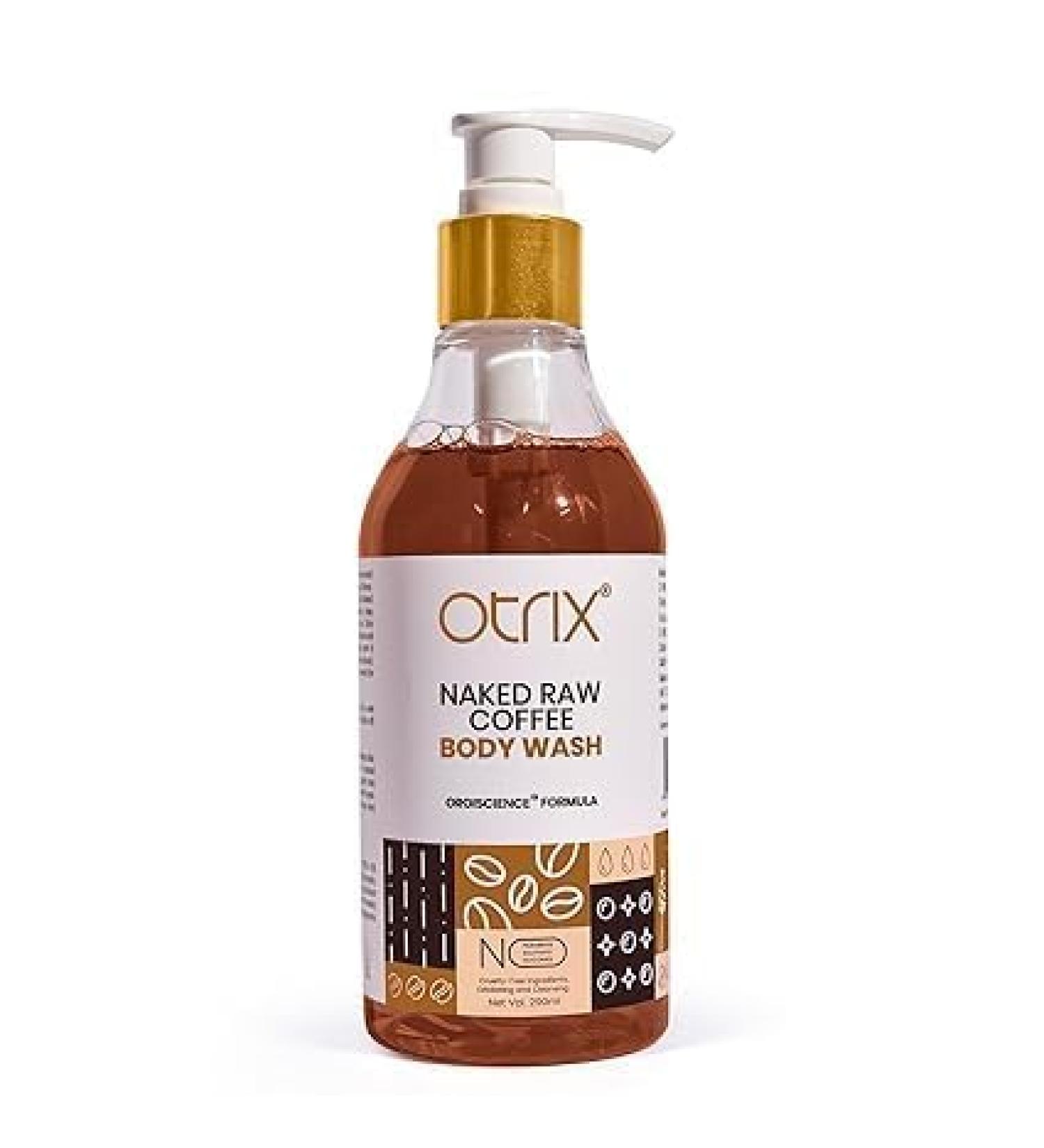Naked Raw Coffee Body Wash - Invigorating Exfoliation & Hydrating Formula for Men & Women | Antioxidant-Rich Natural Essential Oils | 290ml - Buy Online on GoSupps.com