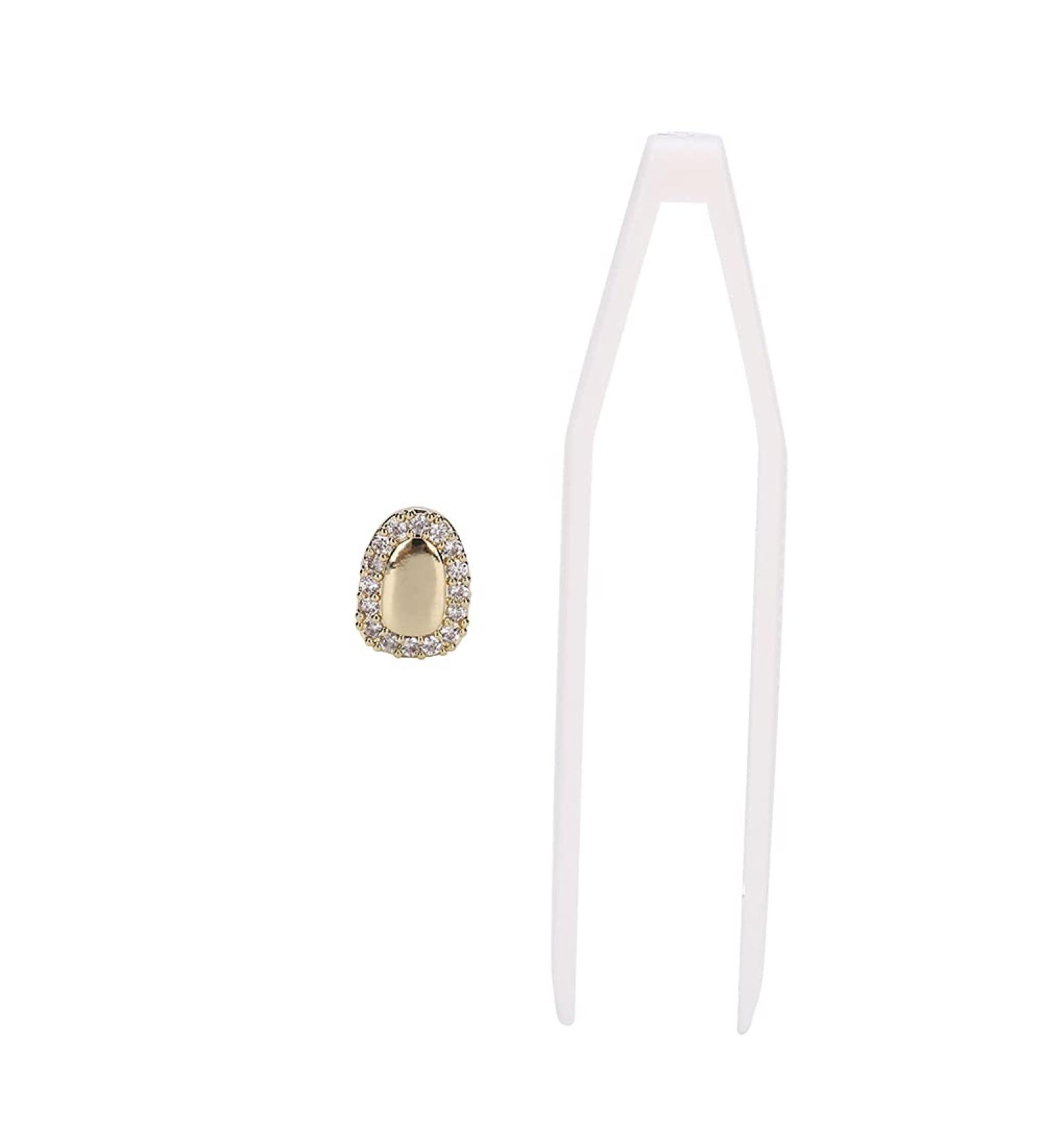 Excessive Gold-Silver Grill Mouth Teeth - Individual Grill Cap for Parties | Diamond Gold Tooth Grills - Buy Online on GoSupps.com