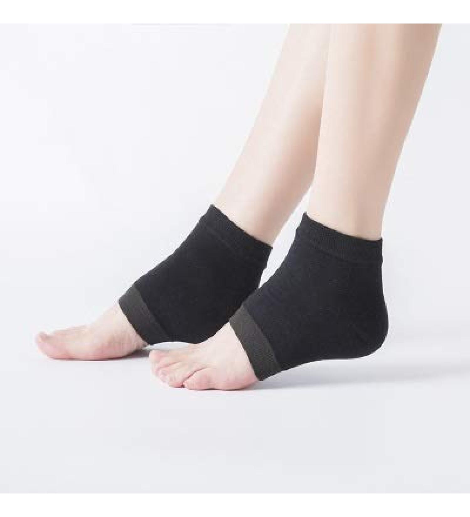 Buy Spa Socks | Moisture-Span Gel Socks for Dry Cracked Feet | Black Foot Care & Protection - Buy Online on GoSupps.com