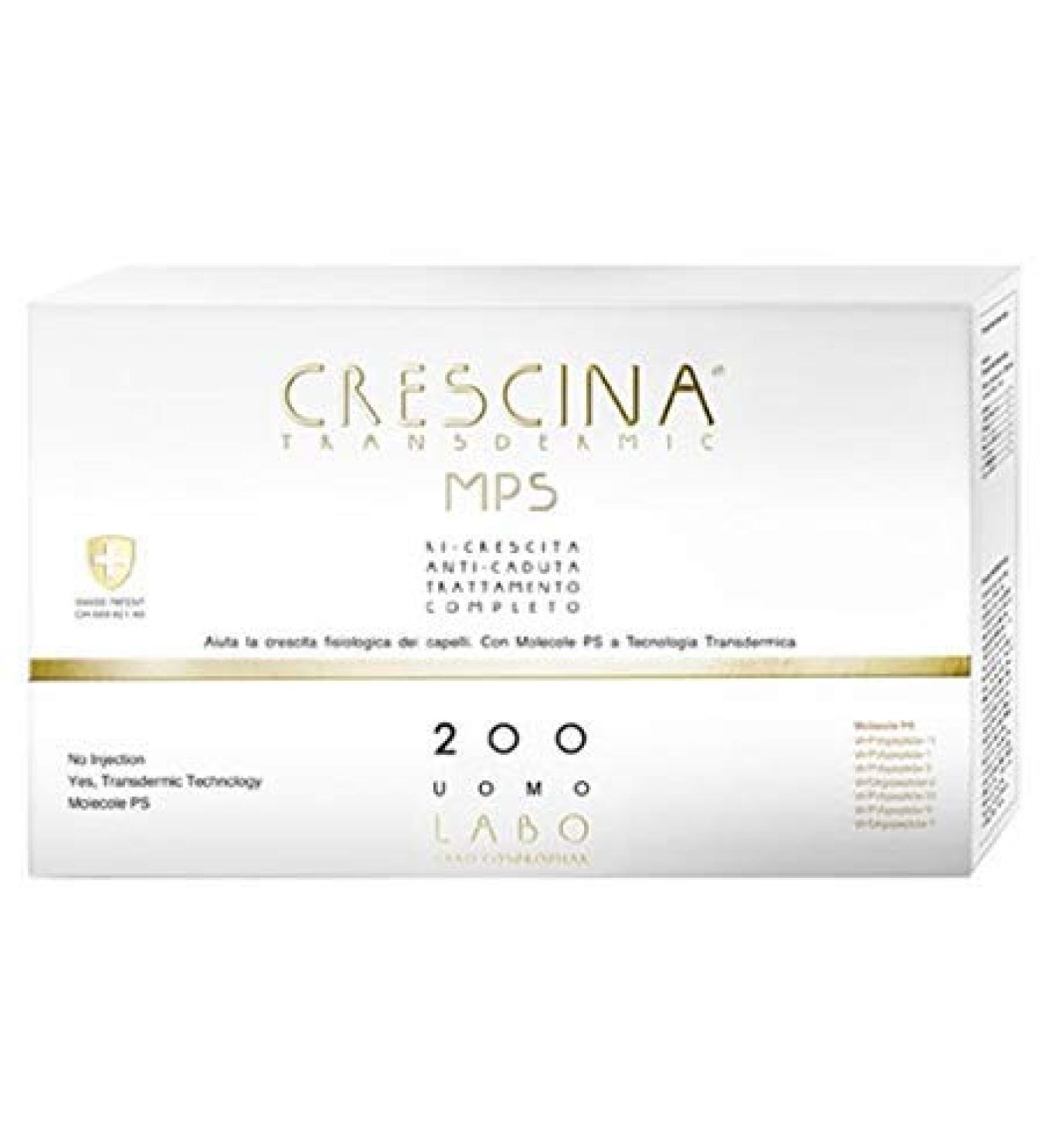 LABO CRESCINA TRANSDERMIC MPS COMPLETE RESCITA + ANTI-CADUTA 200 Hair Care Men 20+20 Viale